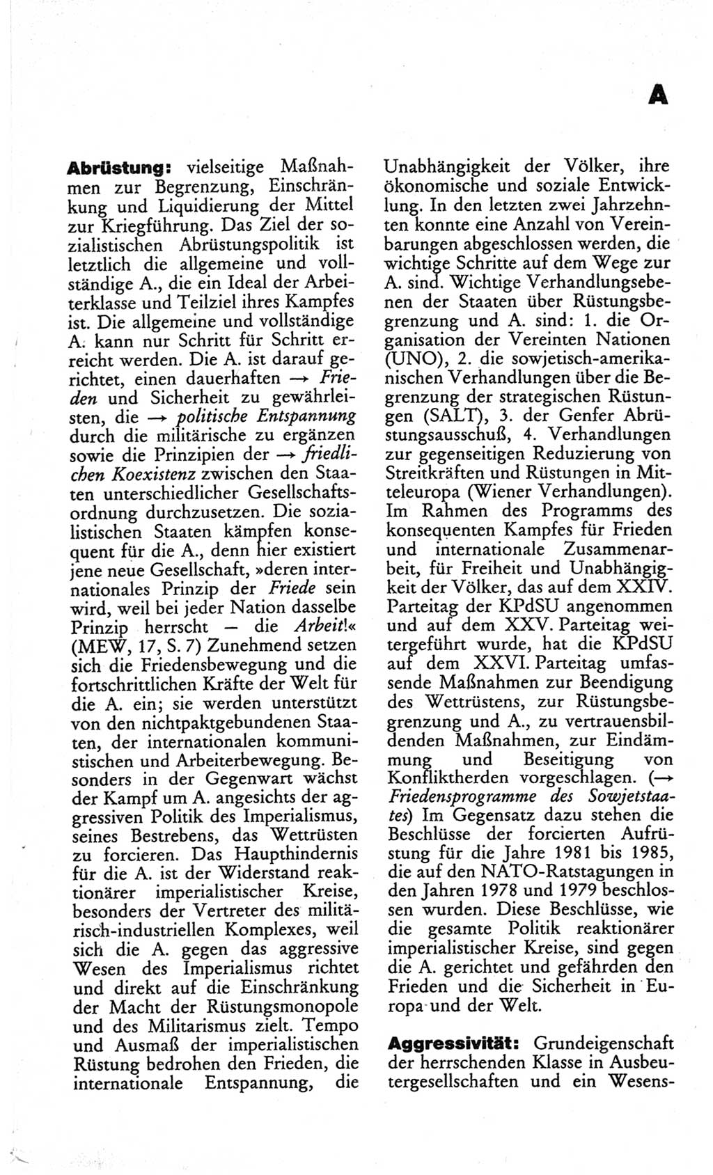 Wörterbuch des wissenschaftlichen Kommunismus [Deutsche Demokratische Republik (DDR)] 1982, Seite 9 (Wb. wiss. Komm. DDR 1982, S. 9)