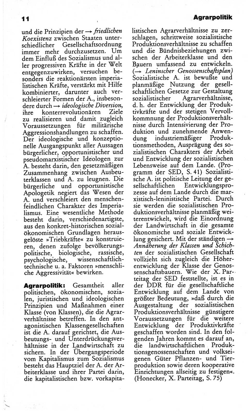 Wörterbuch des wissenschaftlichen Kommunismus [Deutsche Demokratische Republik (DDR)] 1982, Seite 11 (Wb. wiss. Komm. DDR 1982, S. 11)