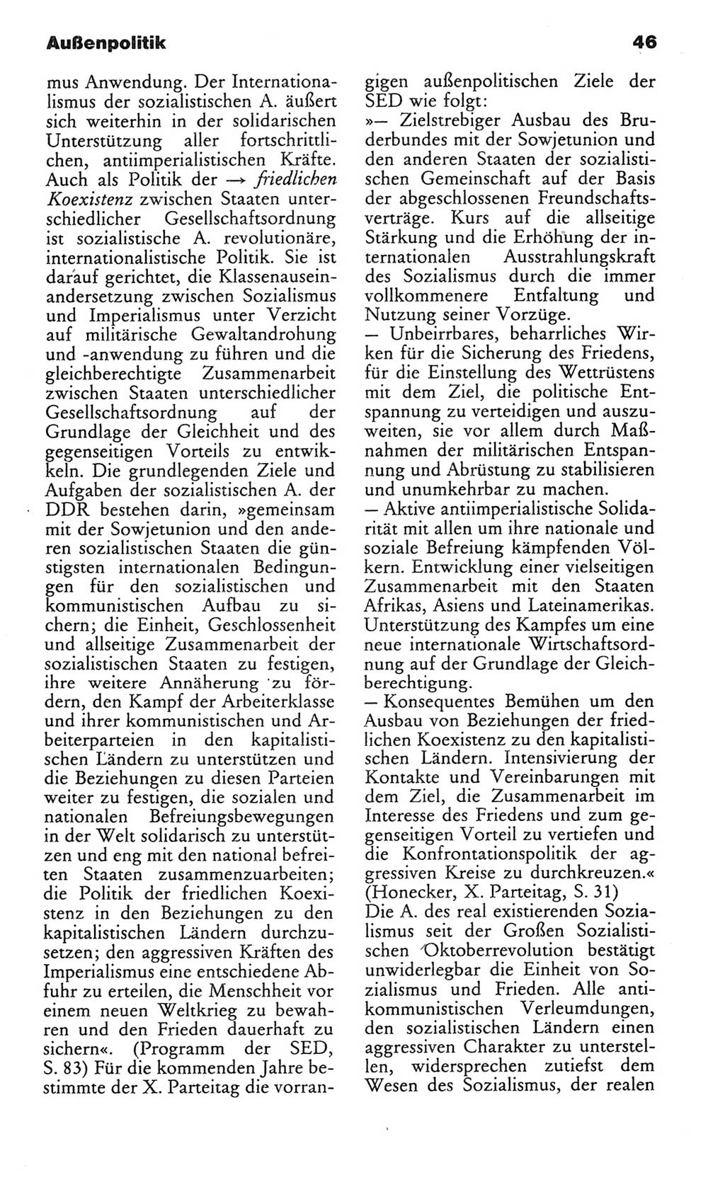 Wörterbuch des wissenschaftlichen Kommunismus [Deutsche Demokratische Republik (DDR)] 1982, Seite 46 (Wb. wiss. Komm. DDR 1982, S. 46)