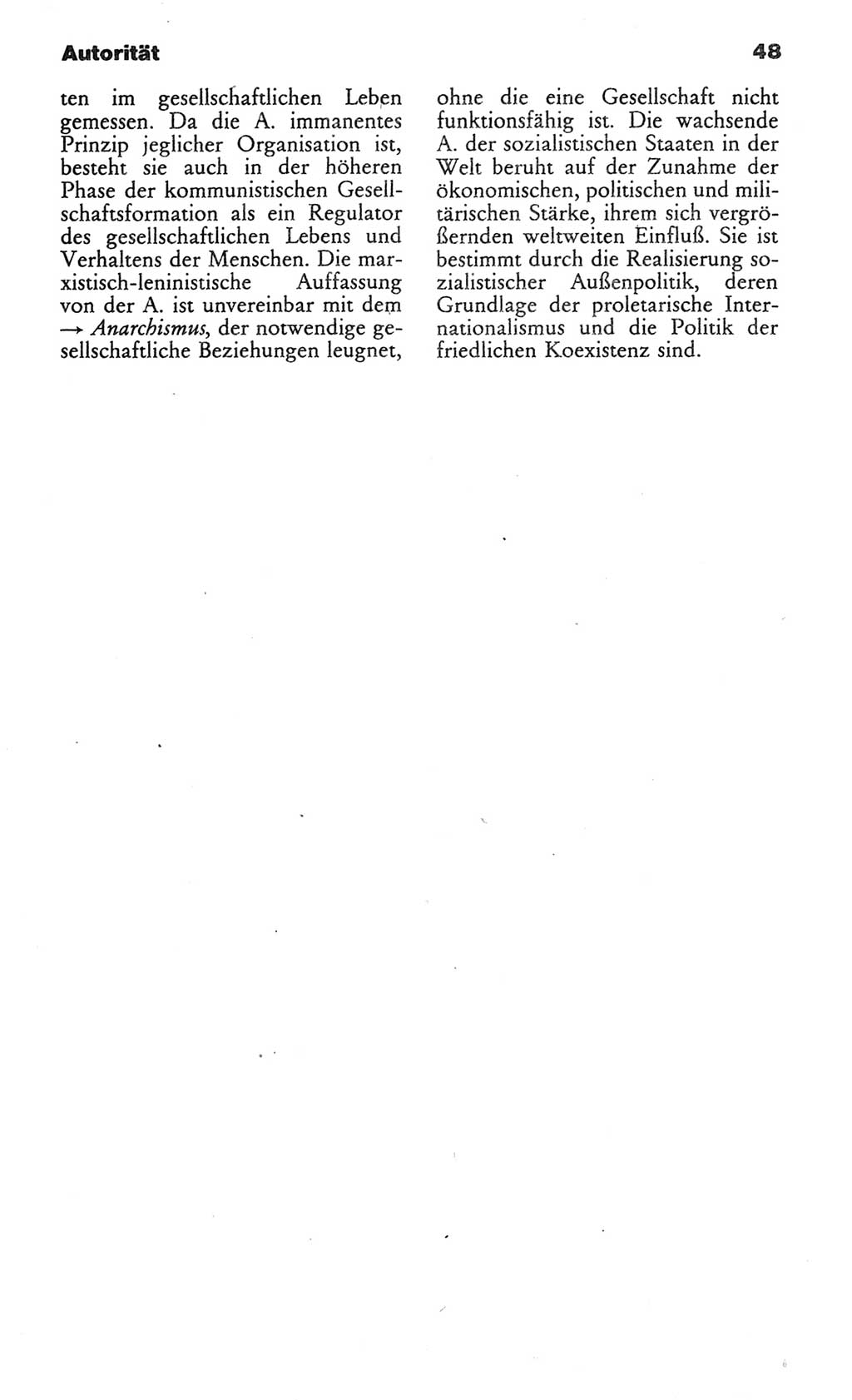 Wörterbuch des wissenschaftlichen Kommunismus [Deutsche Demokratische Republik (DDR)] 1982, Seite 48 (Wb. wiss. Komm. DDR 1982, S. 48)