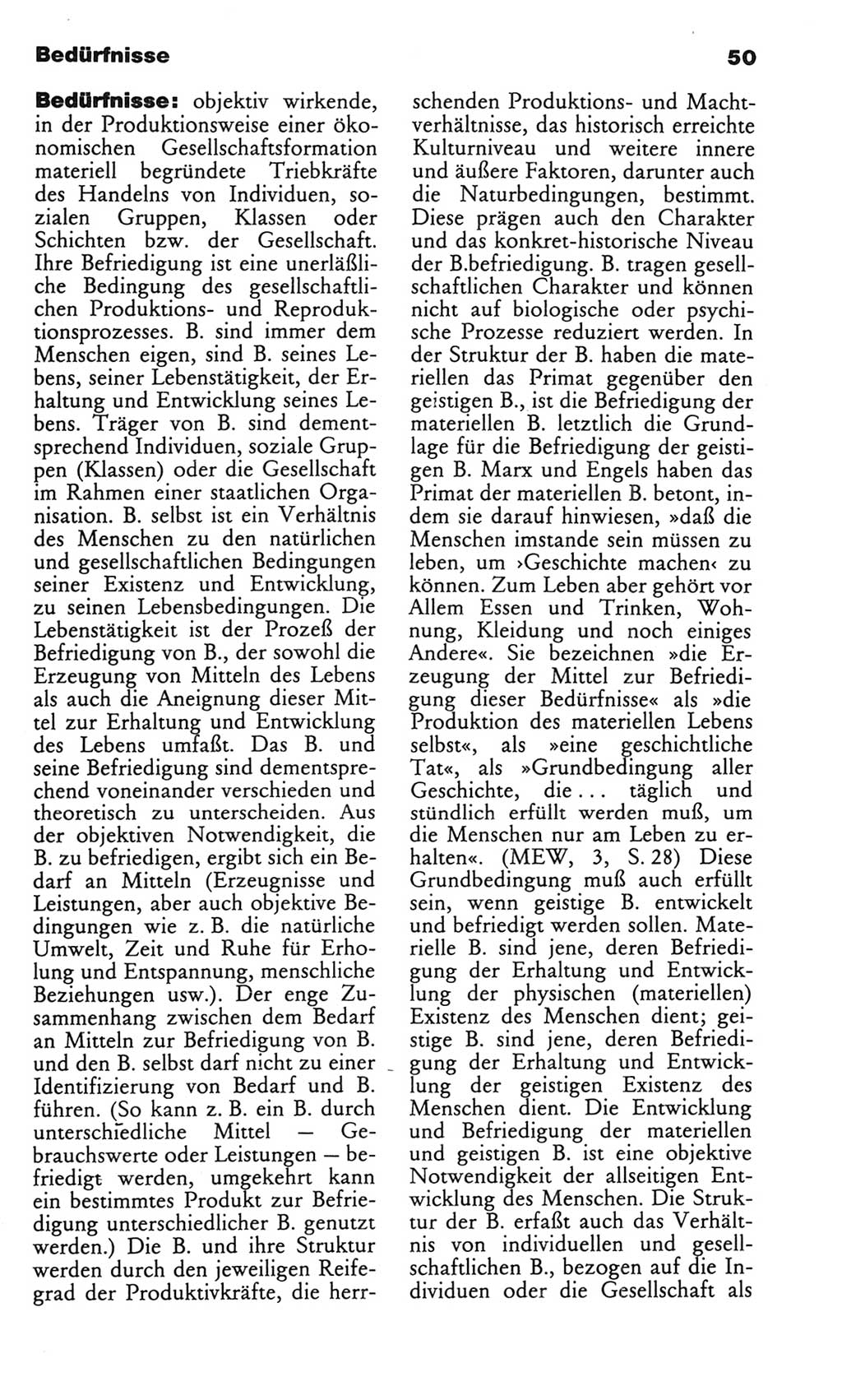 Wörterbuch des wissenschaftlichen Kommunismus [Deutsche Demokratische Republik (DDR)] 1982, Seite 50 (Wb. wiss. Komm. DDR 1982, S. 50)