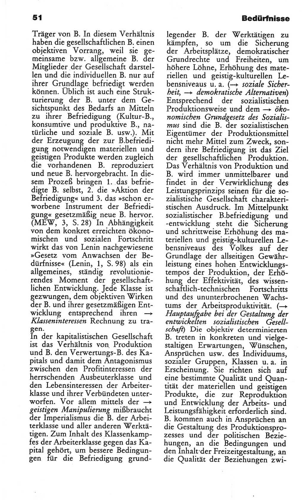 Wörterbuch des wissenschaftlichen Kommunismus [Deutsche Demokratische Republik (DDR)] 1982, Seite 51 (Wb. wiss. Komm. DDR 1982, S. 51)