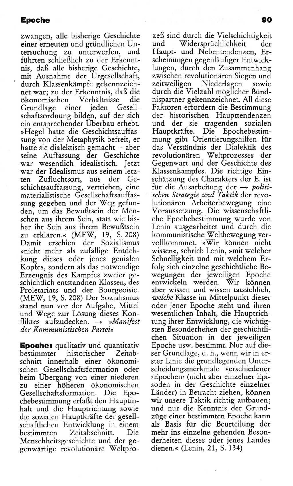 Wörterbuch des wissenschaftlichen Kommunismus [Deutsche Demokratische Republik (DDR)] 1982, Seite 90 (Wb. wiss. Komm. DDR 1982, S. 90)