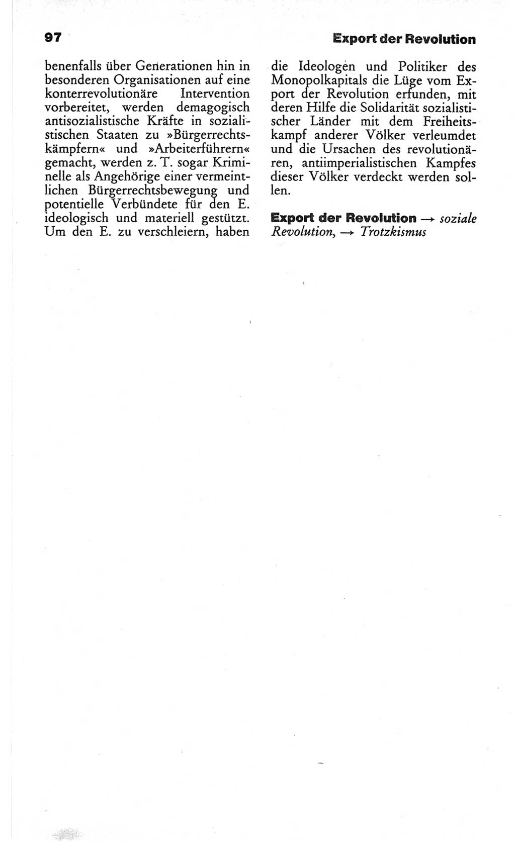 Wörterbuch des wissenschaftlichen Kommunismus [Deutsche Demokratische Republik (DDR)] 1982, Seite 97 (Wb. wiss. Komm. DDR 1982, S. 97)