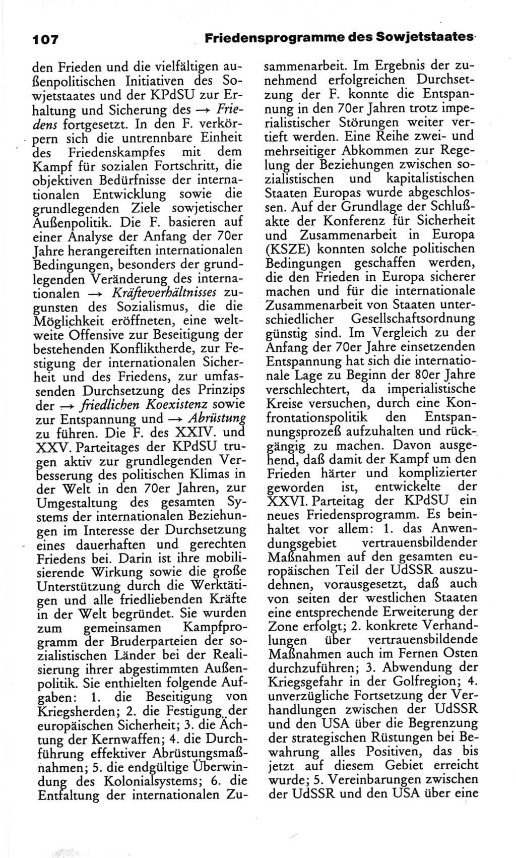 Wörterbuch des wissenschaftlichen Kommunismus [Deutsche Demokratische Republik (DDR)] 1982, Seite 107 (Wb. wiss. Komm. DDR 1982, S. 107)