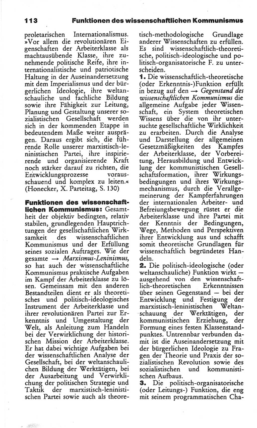 Wörterbuch des wissenschaftlichen Kommunismus [Deutsche Demokratische Republik (DDR)] 1982, Seite 113 (Wb. wiss. Komm. DDR 1982, S. 113)