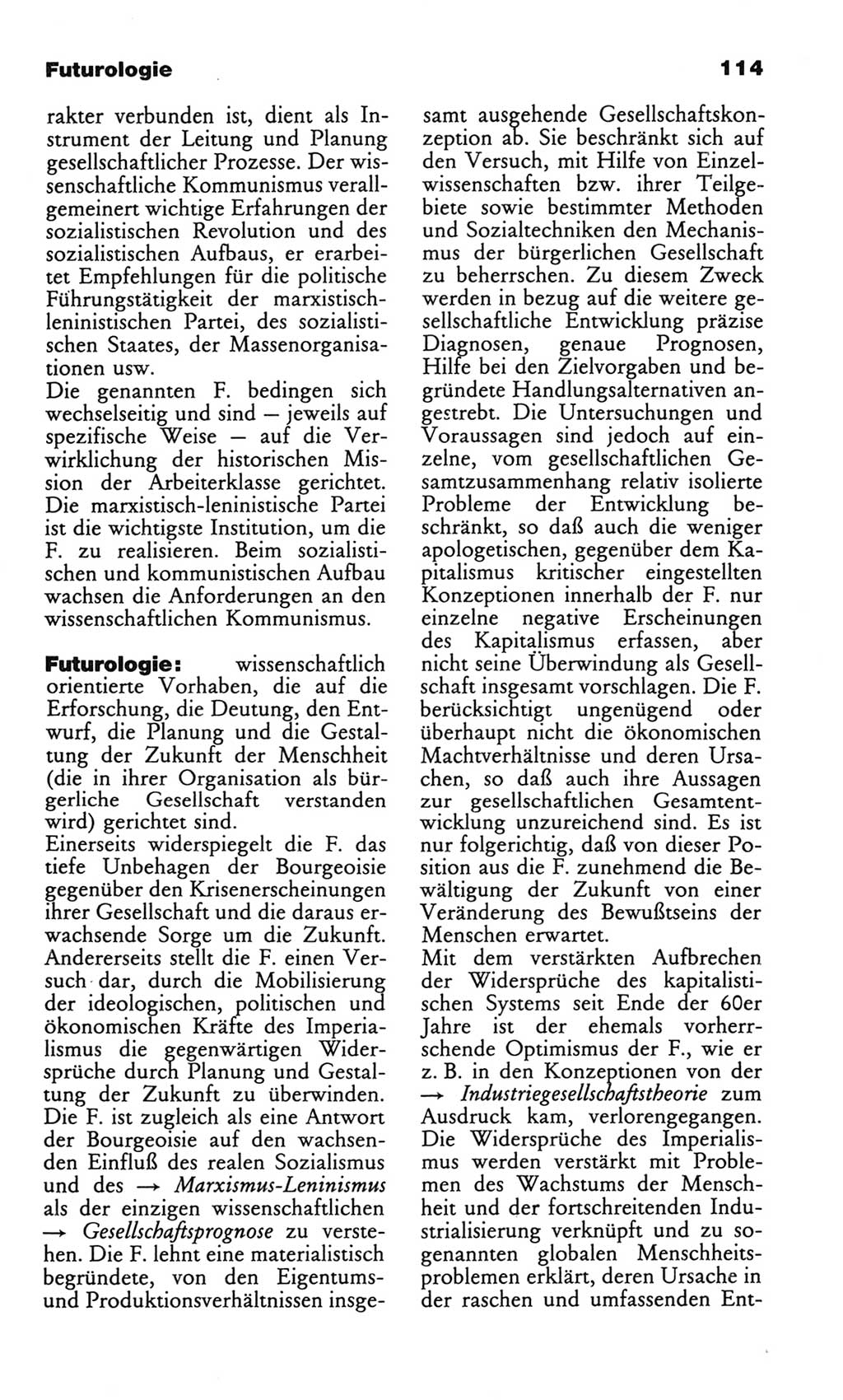 Wörterbuch des wissenschaftlichen Kommunismus [Deutsche Demokratische Republik (DDR)] 1982, Seite 114 (Wb. wiss. Komm. DDR 1982, S. 114)