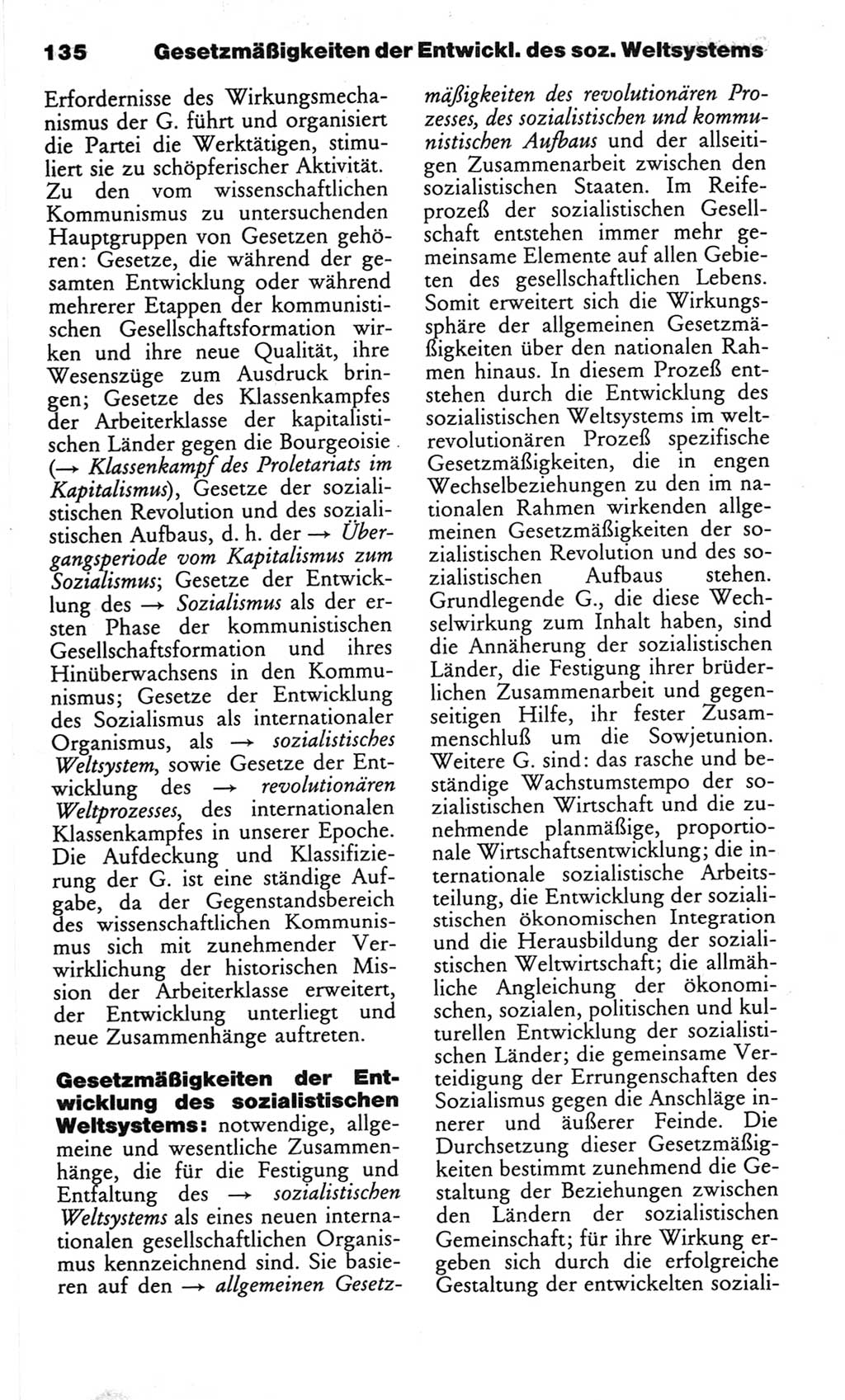 Wörterbuch des wissenschaftlichen Kommunismus [Deutsche Demokratische Republik (DDR)] 1982, Seite 135 (Wb. wiss. Komm. DDR 1982, S. 135)