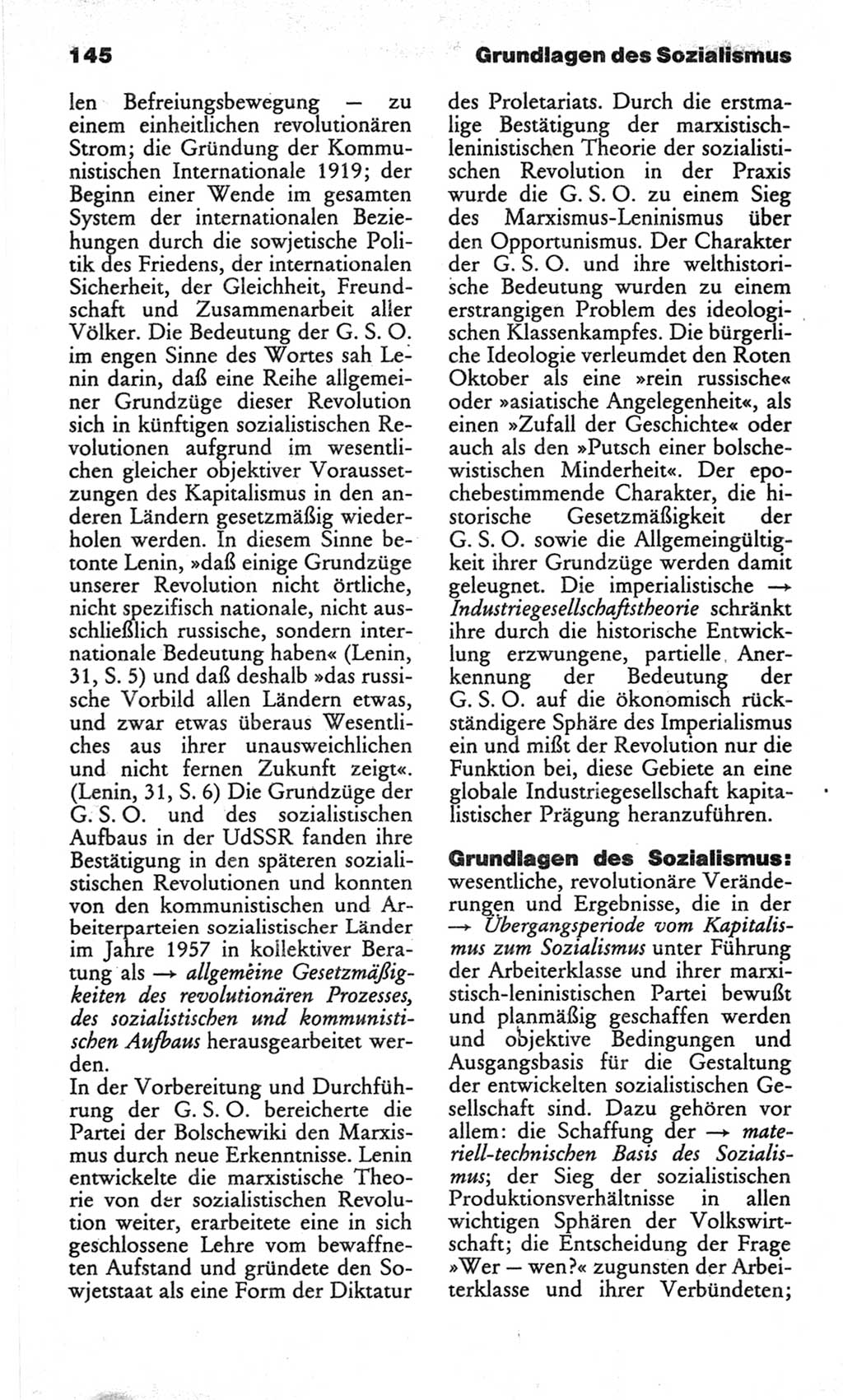 Wörterbuch des wissenschaftlichen Kommunismus [Deutsche Demokratische Republik (DDR)] 1982, Seite 145 (Wb. wiss. Komm. DDR 1982, S. 145)