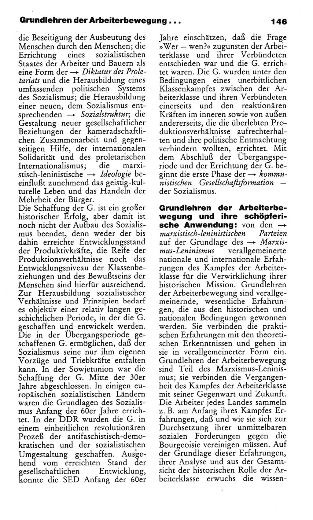 Wörterbuch des wissenschaftlichen Kommunismus [Deutsche Demokratische Republik (DDR)] 1982, Seite 146 (Wb. wiss. Komm. DDR 1982, S. 146)