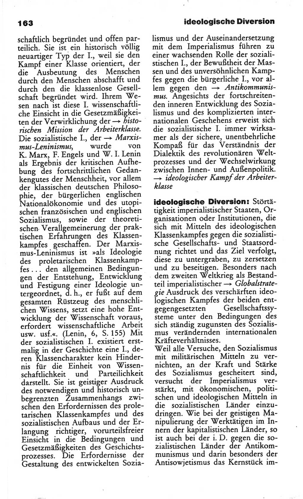 Wörterbuch des wissenschaftlichen Kommunismus [Deutsche Demokratische Republik (DDR)] 1982, Seite 163 (Wb. wiss. Komm. DDR 1982, S. 163)