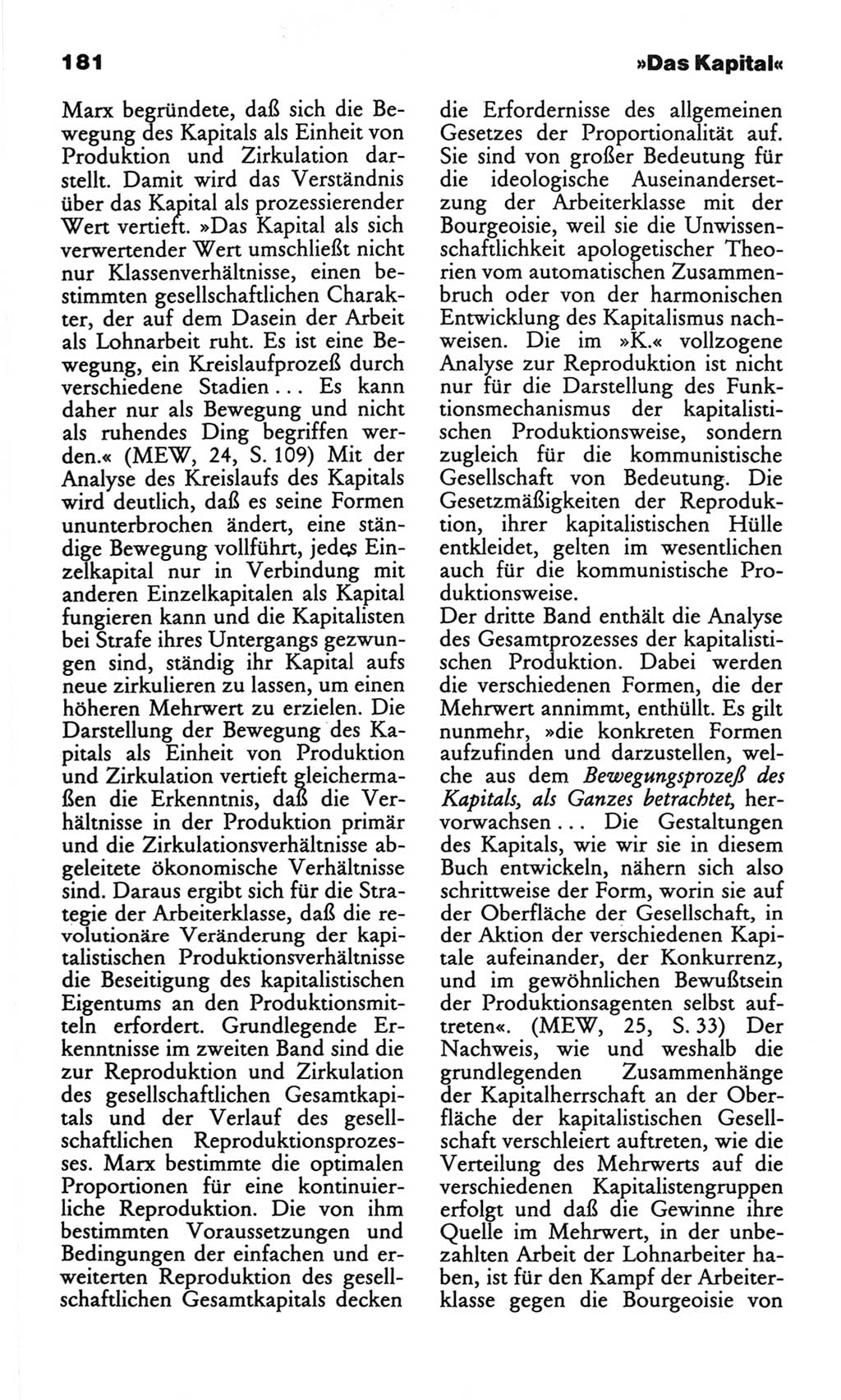 Wörterbuch des wissenschaftlichen Kommunismus [Deutsche Demokratische Republik (DDR)] 1982, Seite 181 (Wb. wiss. Komm. DDR 1982, S. 181)