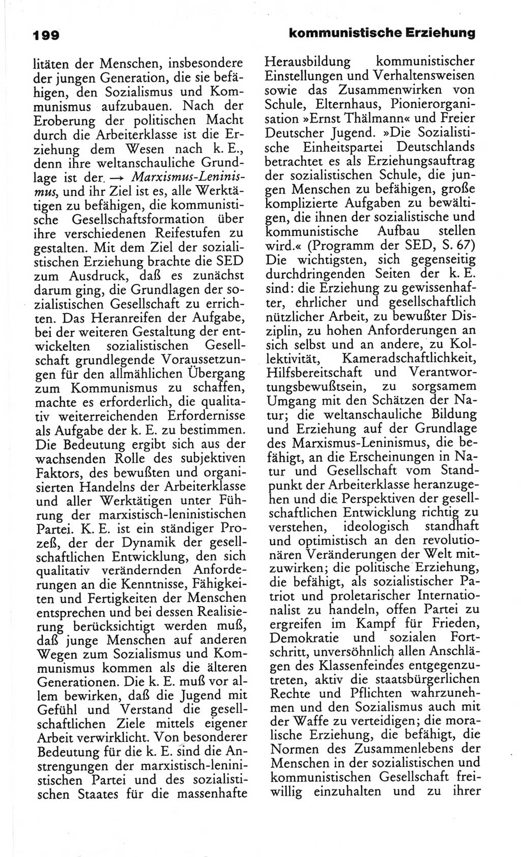 Wörterbuch des wissenschaftlichen Kommunismus [Deutsche Demokratische Republik (DDR)] 1982, Seite 199 (Wb. wiss. Komm. DDR 1982, S. 199)