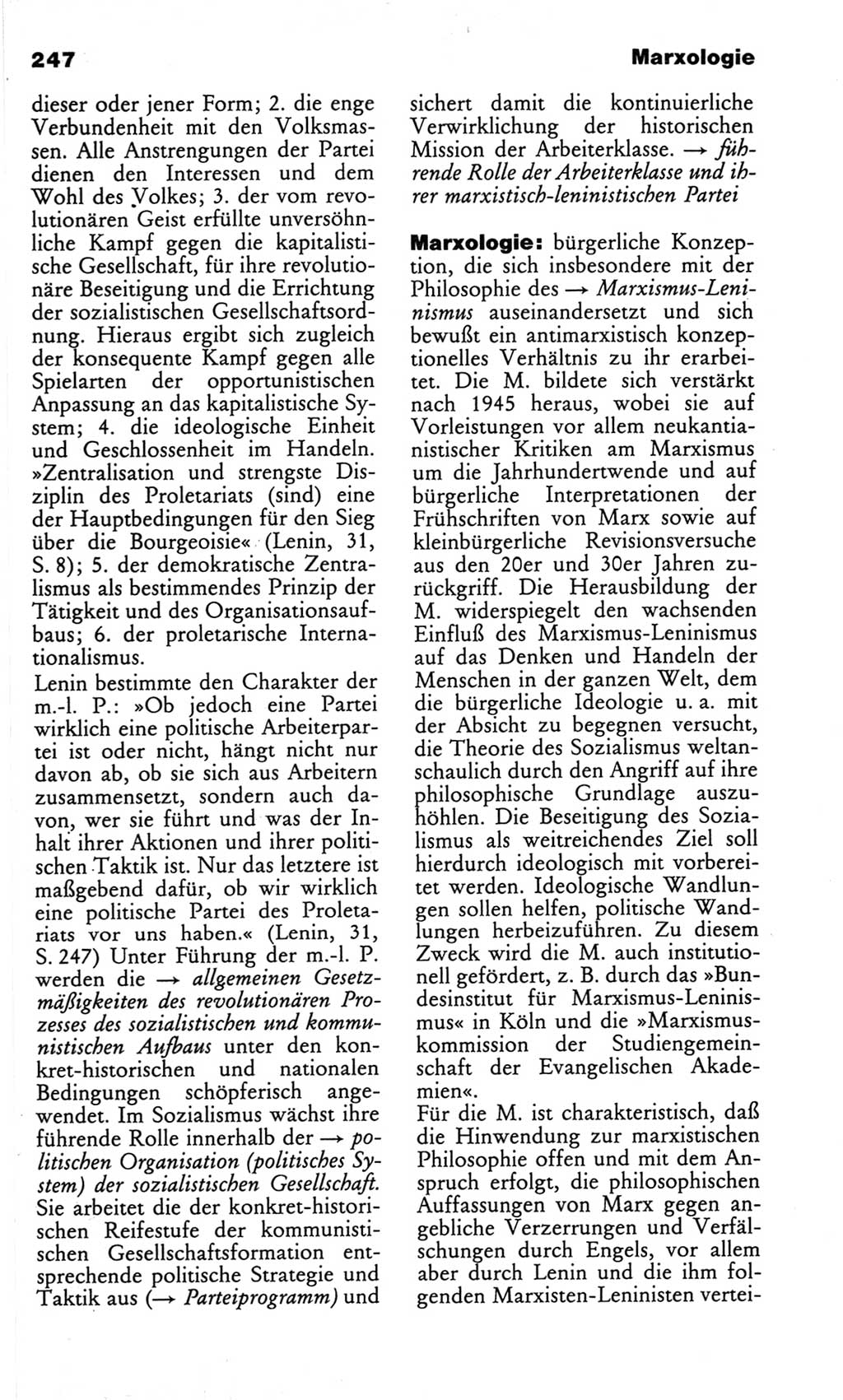 Wörterbuch des wissenschaftlichen Kommunismus [Deutsche Demokratische Republik (DDR)] 1982, Seite 247 (Wb. wiss. Komm. DDR 1982, S. 247)