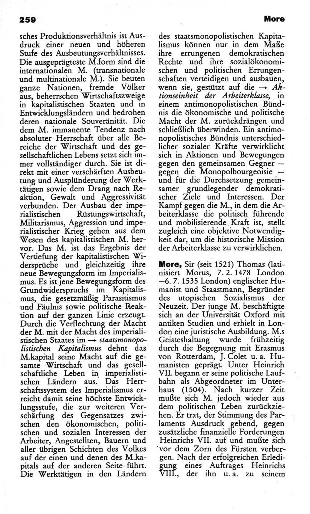 Wörterbuch des wissenschaftlichen Kommunismus [Deutsche Demokratische Republik (DDR)] 1982, Seite 259 (Wb. wiss. Komm. DDR 1982, S. 259)
