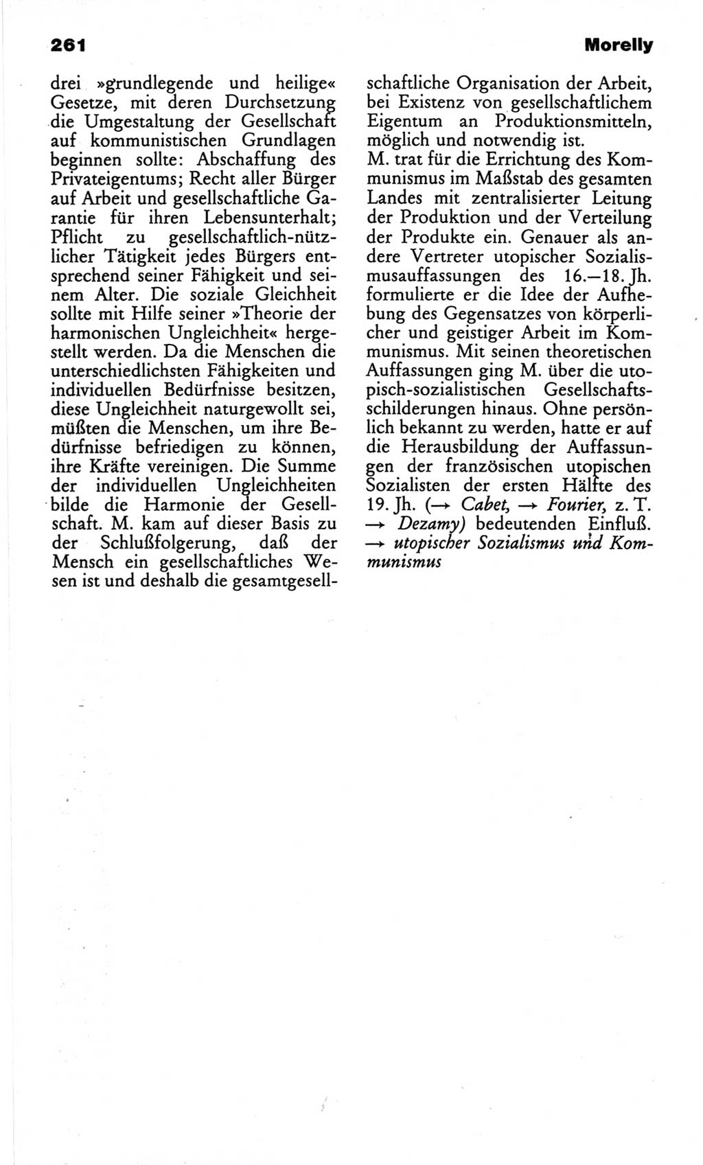 Wörterbuch des wissenschaftlichen Kommunismus [Deutsche Demokratische Republik (DDR)] 1982, Seite 261 (Wb. wiss. Komm. DDR 1982, S. 261)