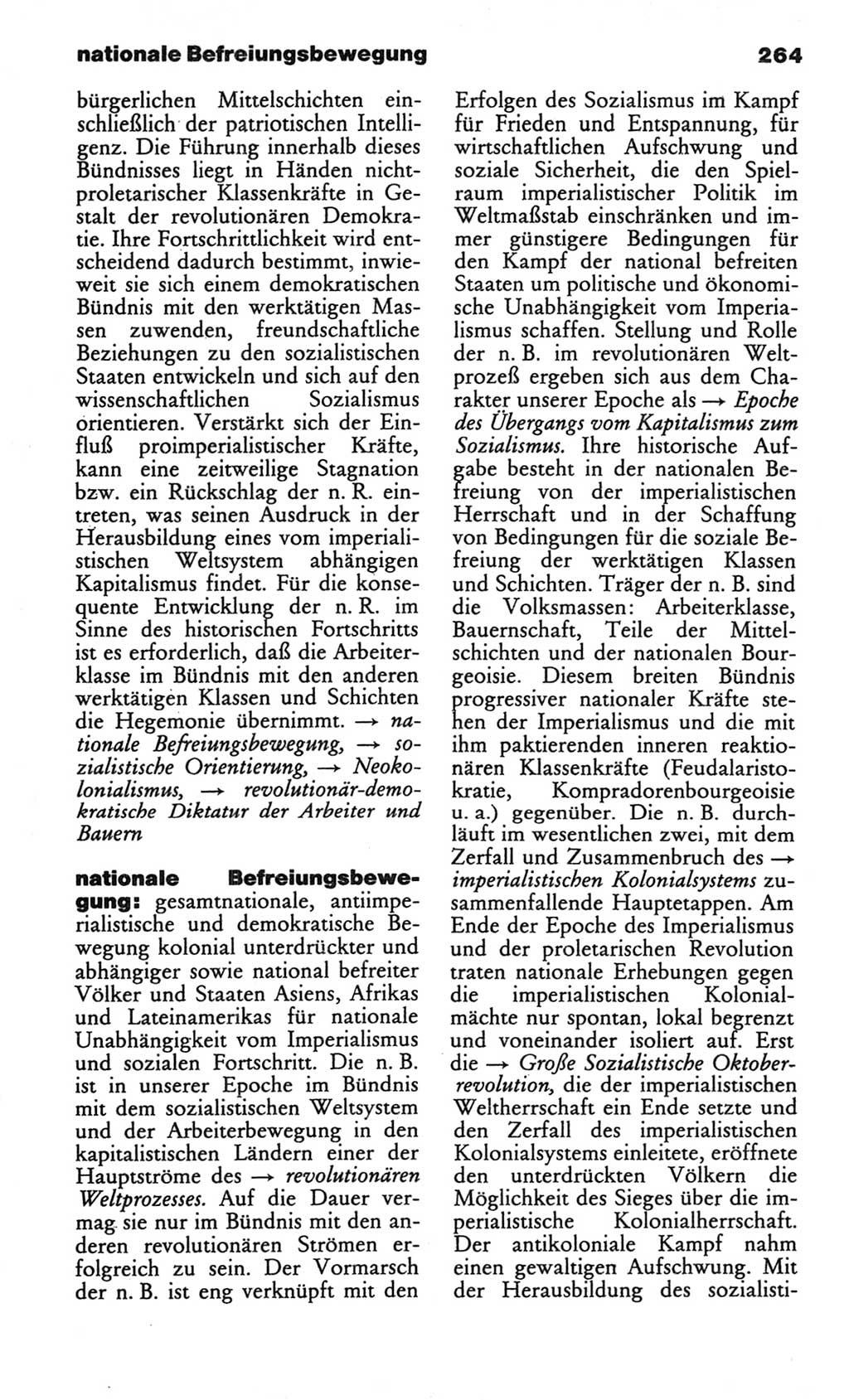 Wörterbuch des wissenschaftlichen Kommunismus [Deutsche Demokratische Republik (DDR)] 1982, Seite 264 (Wb. wiss. Komm. DDR 1982, S. 264)