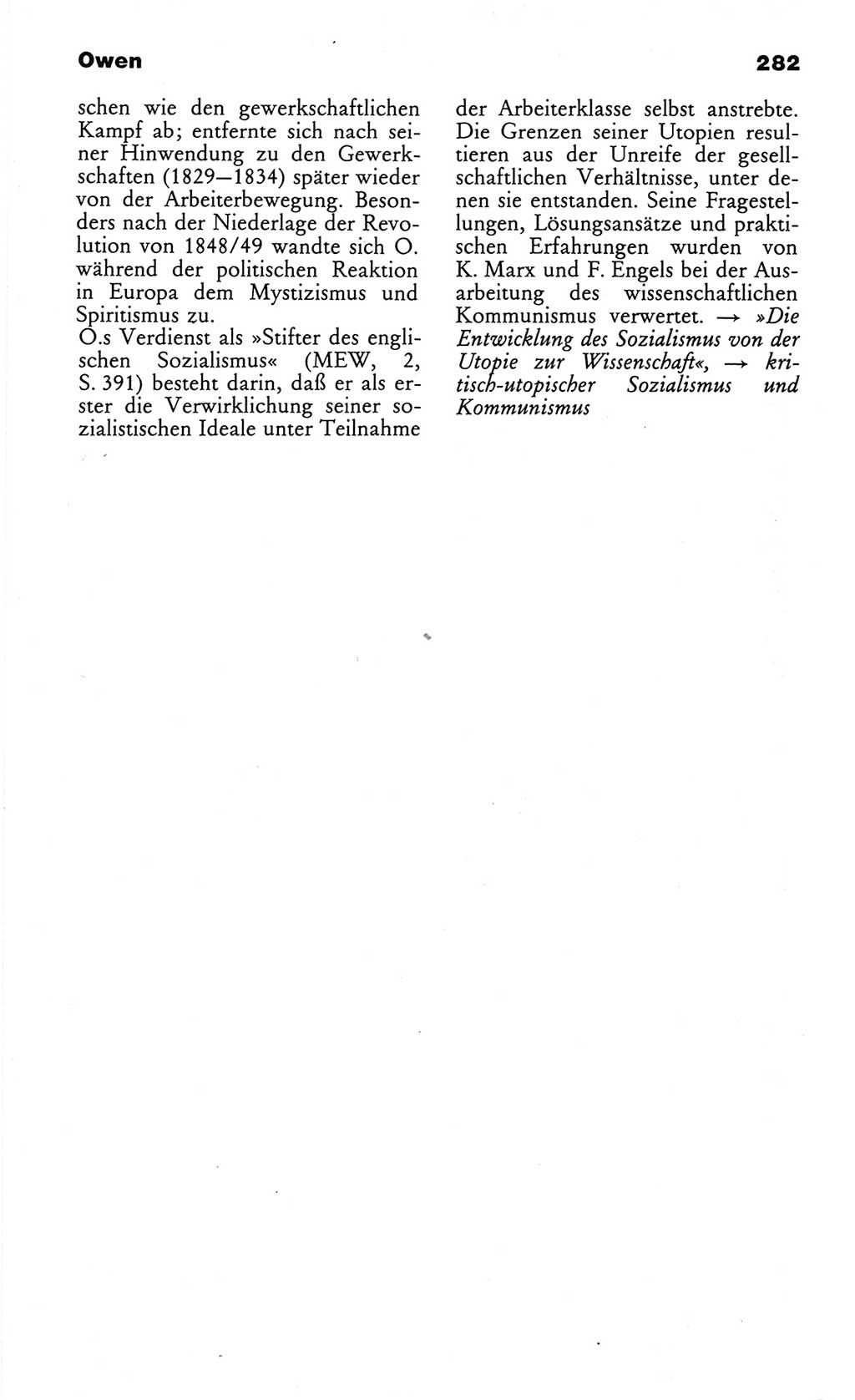 Wörterbuch des wissenschaftlichen Kommunismus [Deutsche Demokratische Republik (DDR)] 1982, Seite 282 (Wb. wiss. Komm. DDR 1982, S. 282)
