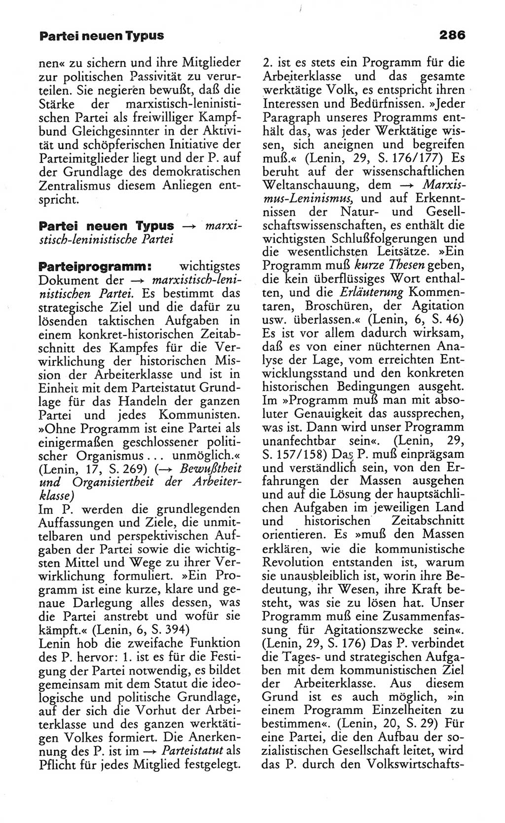 Wörterbuch des wissenschaftlichen Kommunismus [Deutsche Demokratische Republik (DDR)] 1982, Seite 286 (Wb. wiss. Komm. DDR 1982, S. 286)