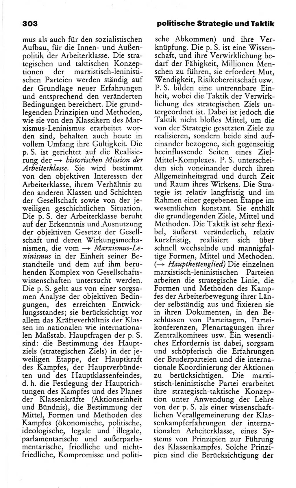 Wörterbuch des wissenschaftlichen Kommunismus [Deutsche Demokratische Republik (DDR)] 1982, Seite 303 (Wb. wiss. Komm. DDR 1982, S. 303)