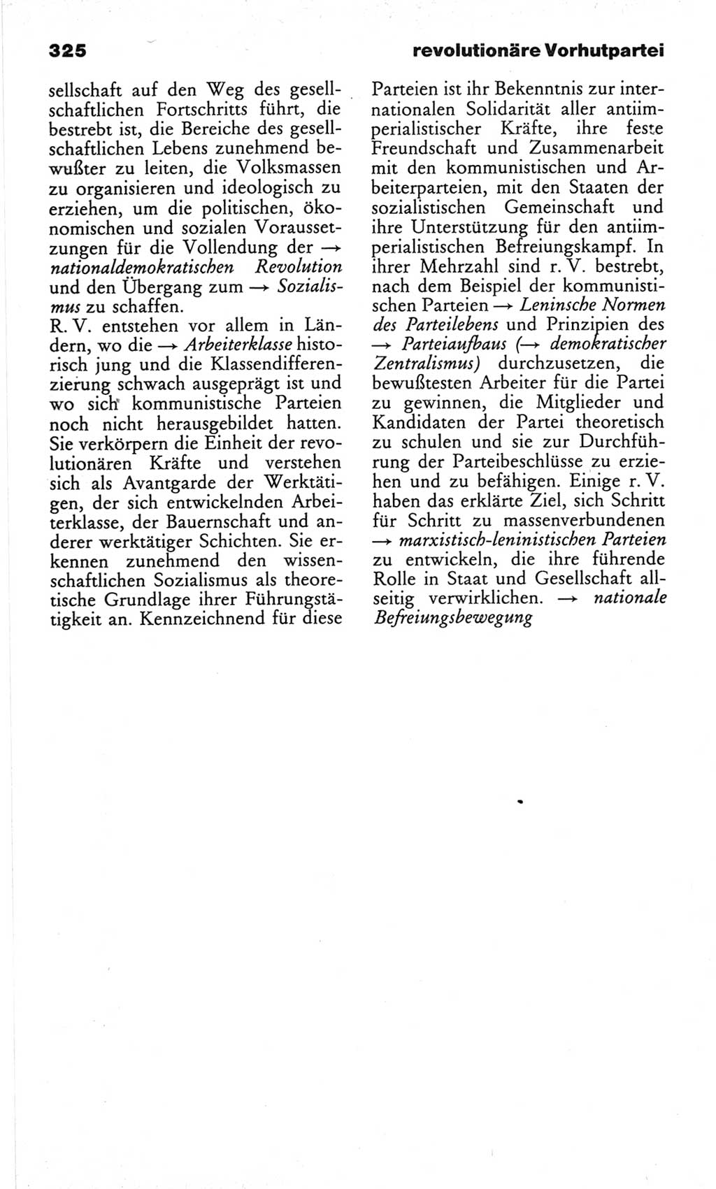 Wörterbuch des wissenschaftlichen Kommunismus [Deutsche Demokratische Republik (DDR)] 1982, Seite 325 (Wb. wiss. Komm. DDR 1982, S. 325)