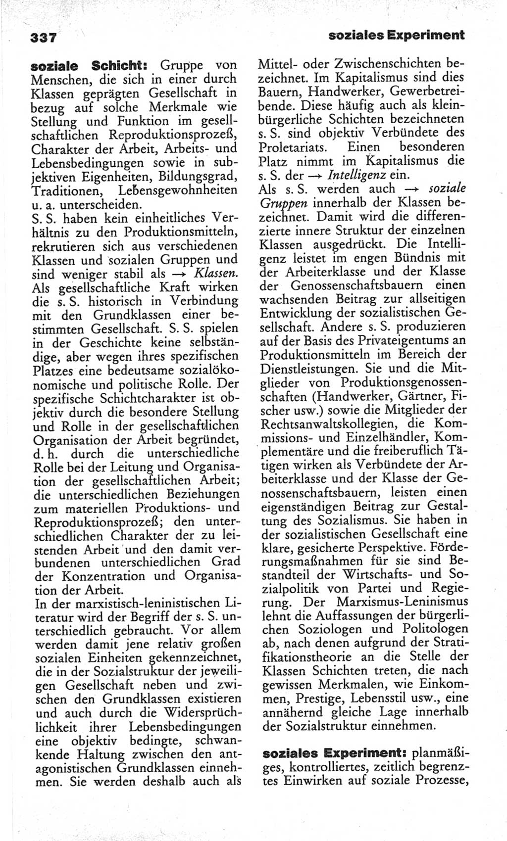 Wörterbuch des wissenschaftlichen Kommunismus [Deutsche Demokratische Republik (DDR)] 1982, Seite 337 (Wb. wiss. Komm. DDR 1982, S. 337)