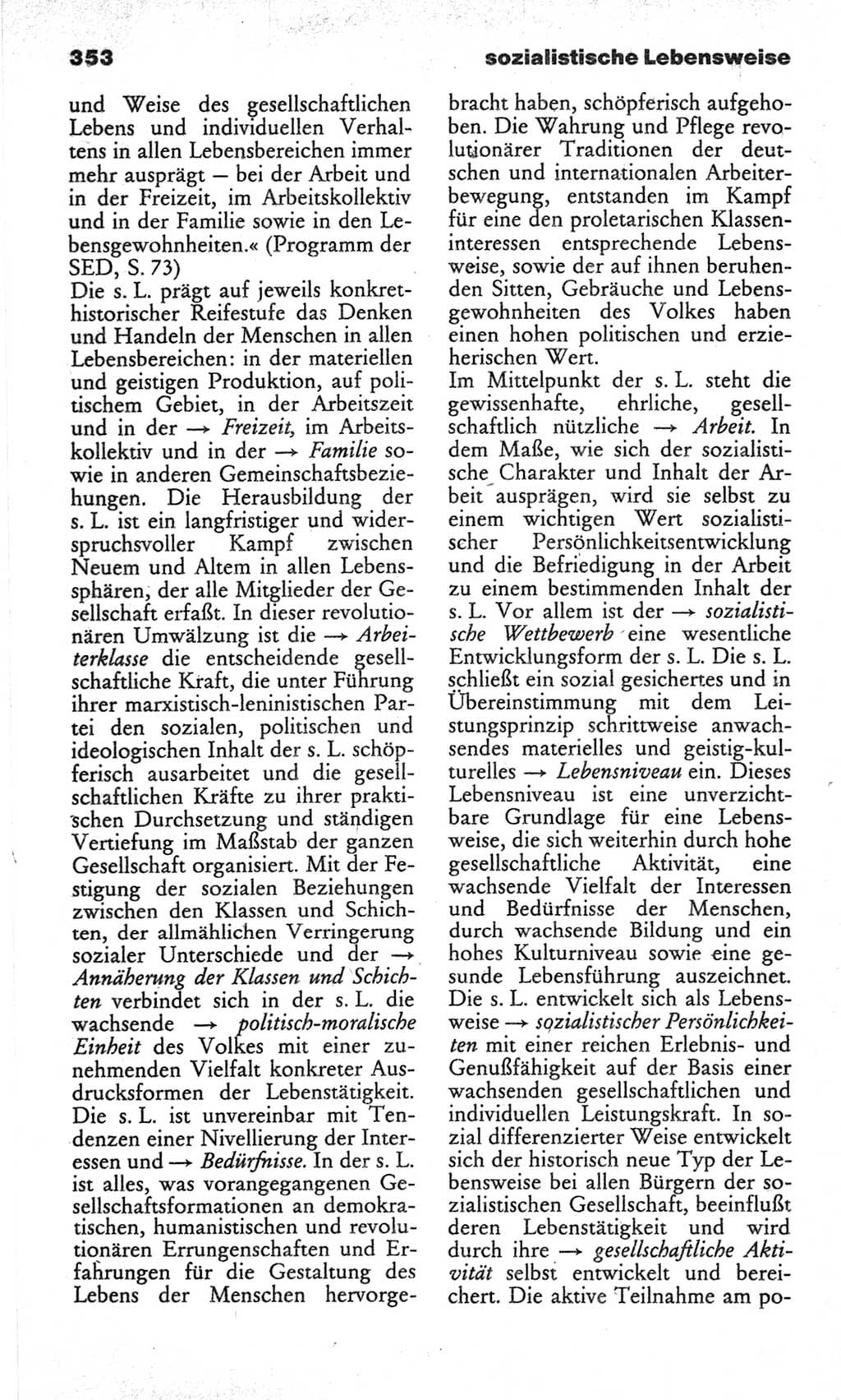 Wörterbuch des wissenschaftlichen Kommunismus [Deutsche Demokratische Republik (DDR)] 1982, Seite 353 (Wb. wiss. Komm. DDR 1982, S. 353)
