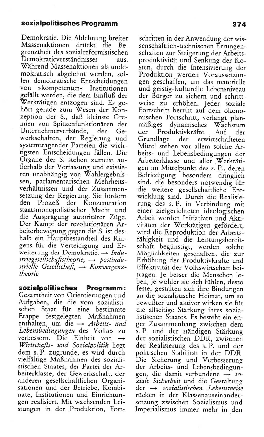 Wörterbuch des wissenschaftlichen Kommunismus [Deutsche Demokratische Republik (DDR)] 1982, Seite 374 (Wb. wiss. Komm. DDR 1982, S. 374)