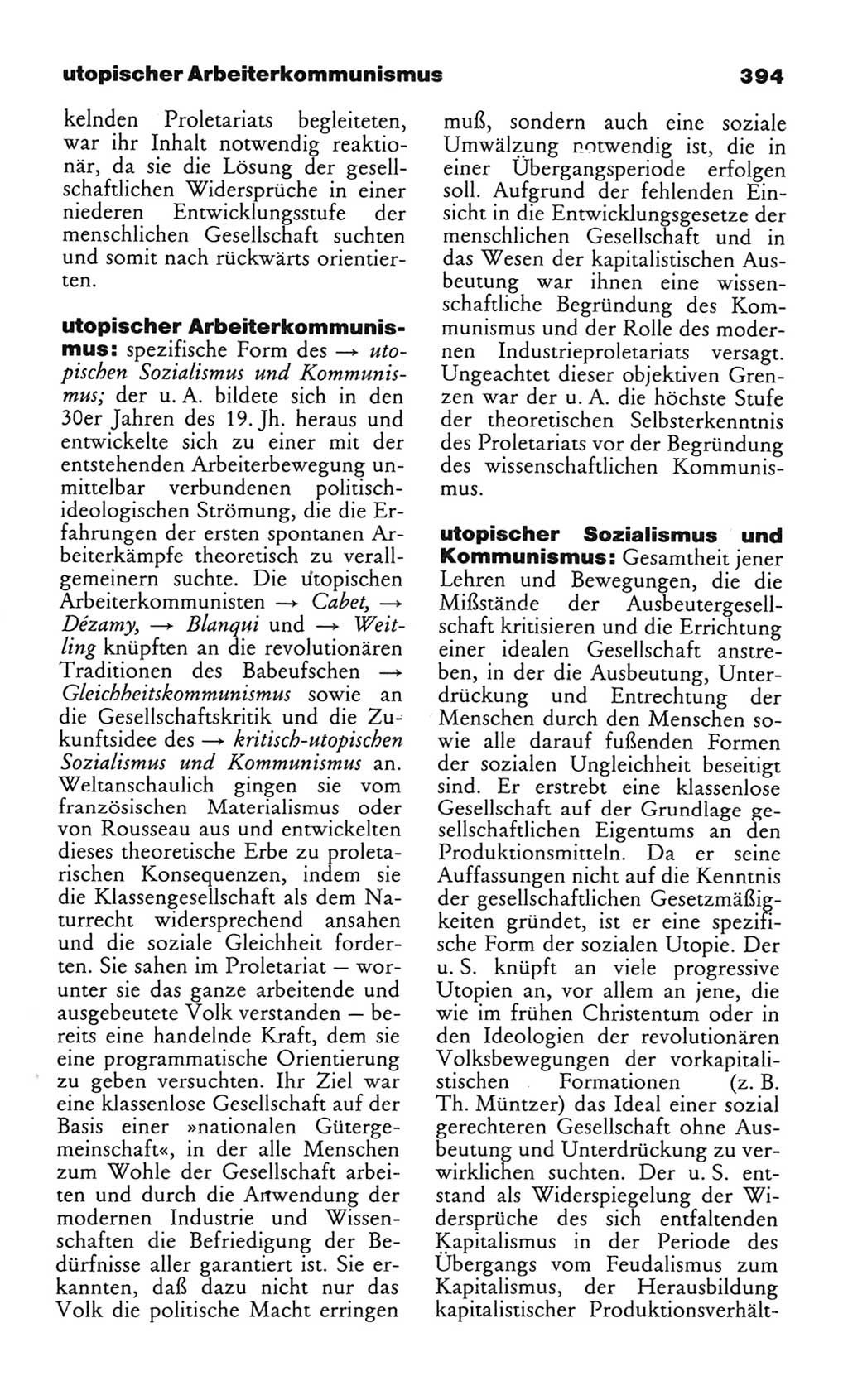 Wörterbuch des wissenschaftlichen Kommunismus [Deutsche Demokratische Republik (DDR)] 1982, Seite 394 (Wb. wiss. Komm. DDR 1982, S. 394)