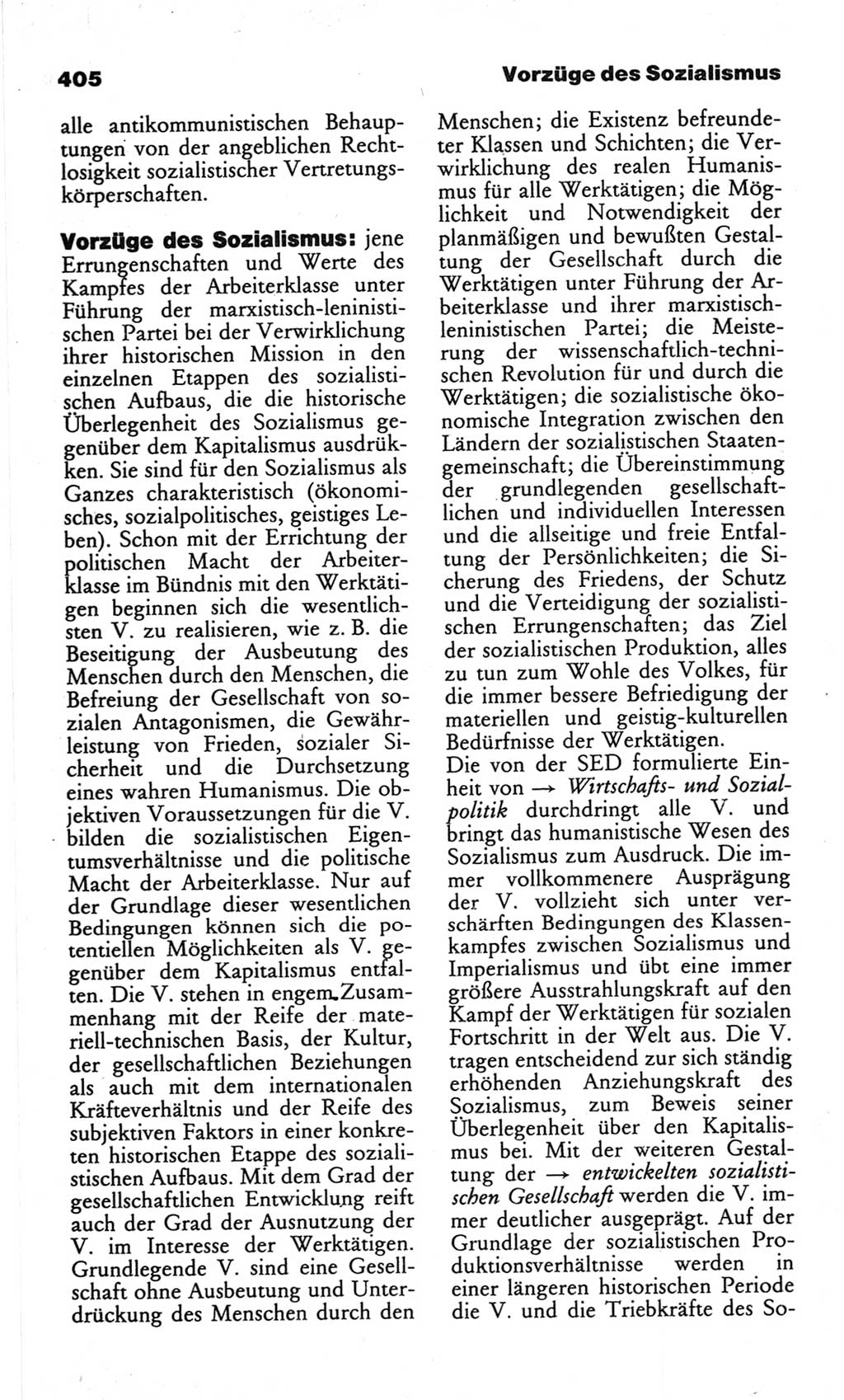 Wörterbuch des wissenschaftlichen Kommunismus [Deutsche Demokratische Republik (DDR)] 1982, Seite 405 (Wb. wiss. Komm. DDR 1982, S. 405)