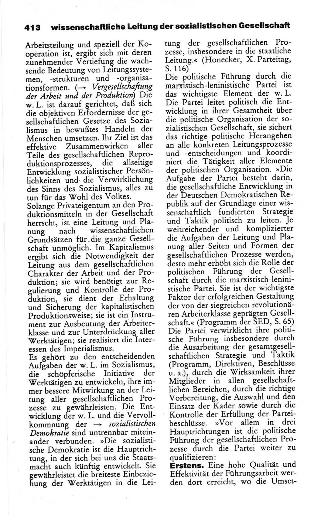 Wörterbuch des wissenschaftlichen Kommunismus [Deutsche Demokratische Republik (DDR)] 1982, Seite 413 (Wb. wiss. Komm. DDR 1982, S. 413)