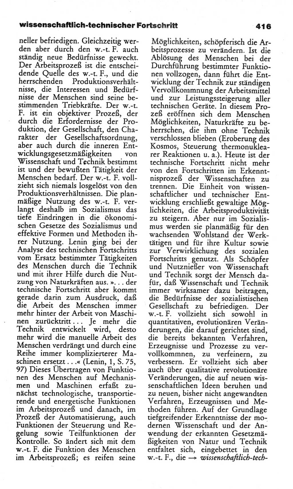 Wörterbuch des wissenschaftlichen Kommunismus [Deutsche Demokratische Republik (DDR)] 1982, Seite 416 (Wb. wiss. Komm. DDR 1982, S. 416)