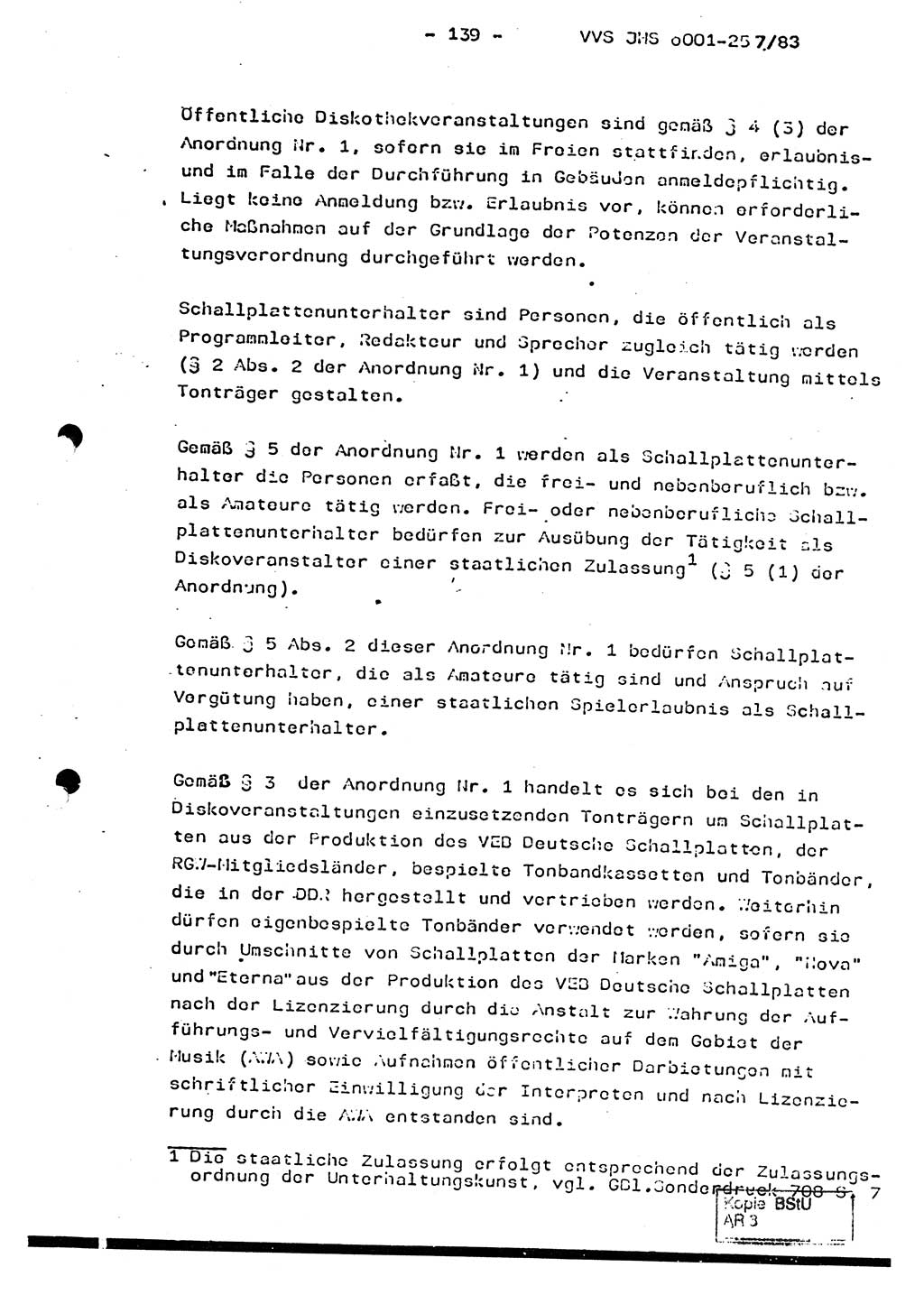 Dissertation, Oberst Helmut Lubas (BV Mdg.), Oberstleutnant Manfred Eschberger (HA IX), Oberleutnant Hans-Jürgen Ludwig (JHS), Ministerium für Staatssicherheit (MfS) [Deutsche Demokratische Republik (DDR)], Juristische Hochschule (JHS), Vertrauliche Verschlußsache (VVS) o001-257/83, Potsdam 1983, Seite 139 (Diss. MfS DDR JHS VVS o001-257/83 1983, S. 139)