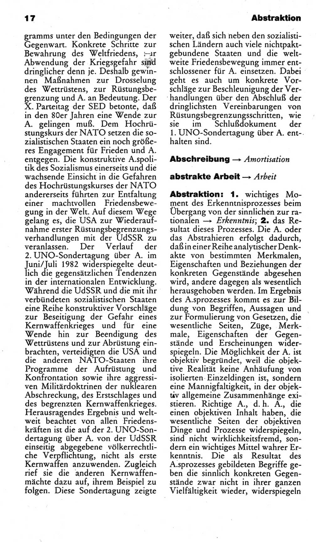 Kleines politisches Wörterbuch [Deutsche Demokratische Republik (DDR)] 1983, Seite 17 (Kl. pol. Wb. DDR 1983, S. 17)