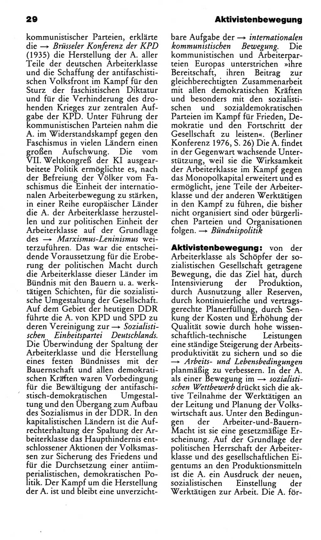 Kleines politisches Wörterbuch [Deutsche Demokratische Republik (DDR)] 1983, Seite 29 (Kl. pol. Wb. DDR 1983, S. 29)
