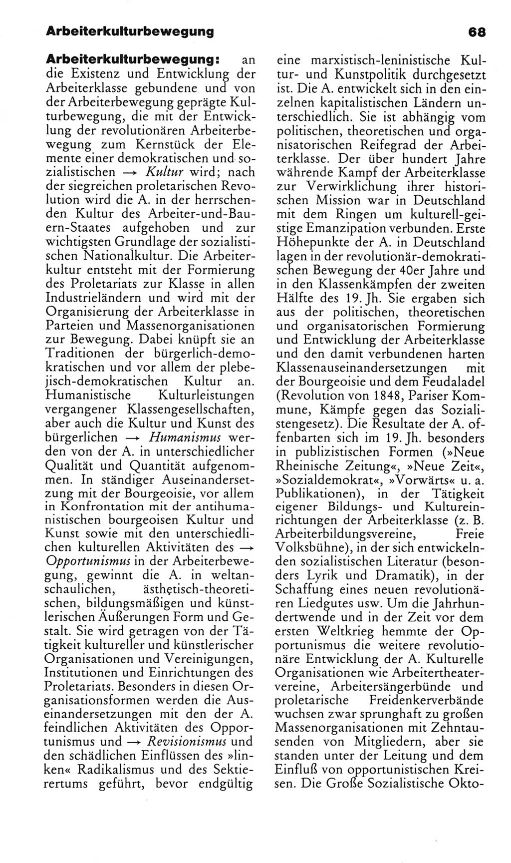 Kleines politisches Wörterbuch [Deutsche Demokratische Republik (DDR)] 1983, Seite 68 (Kl. pol. Wb. DDR 1983, S. 68)