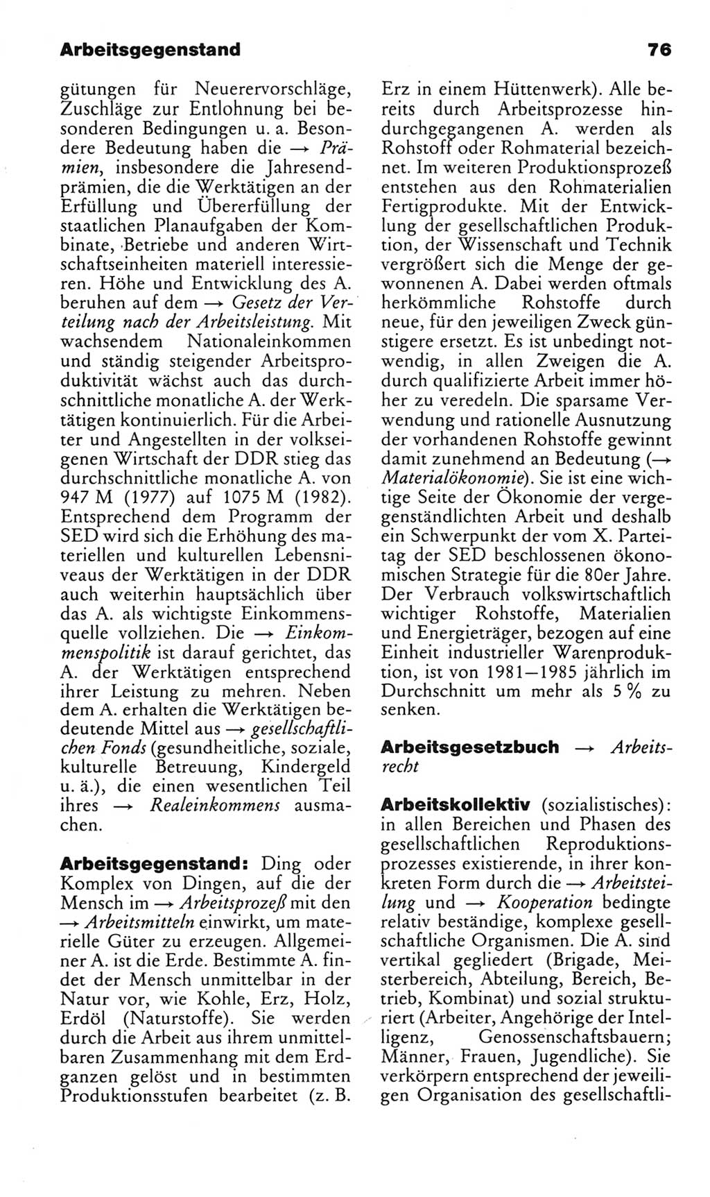 Kleines politisches Wörterbuch [Deutsche Demokratische Republik (DDR)] 1983, Seite 76 (Kl. pol. Wb. DDR 1983, S. 76)