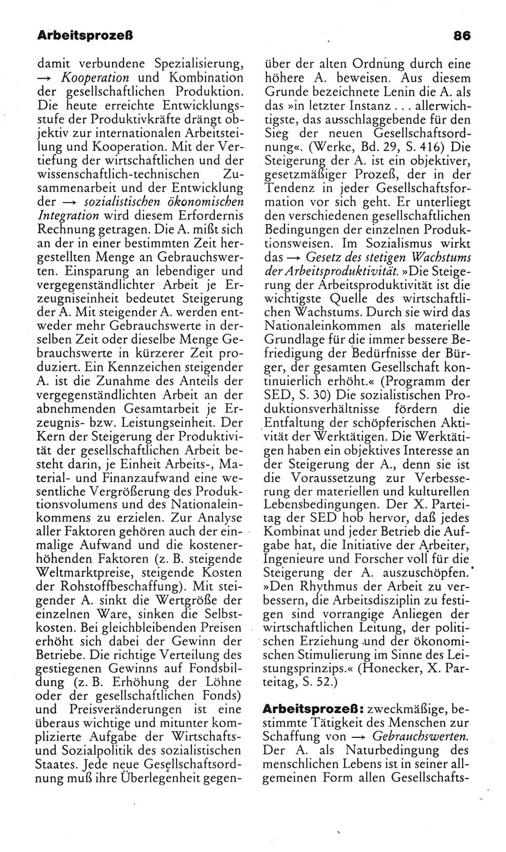 Kleines politisches Wörterbuch [Deutsche Demokratische Republik (DDR)] 1983, Seite 86 (Kl. pol. Wb. DDR 1983, S. 86)