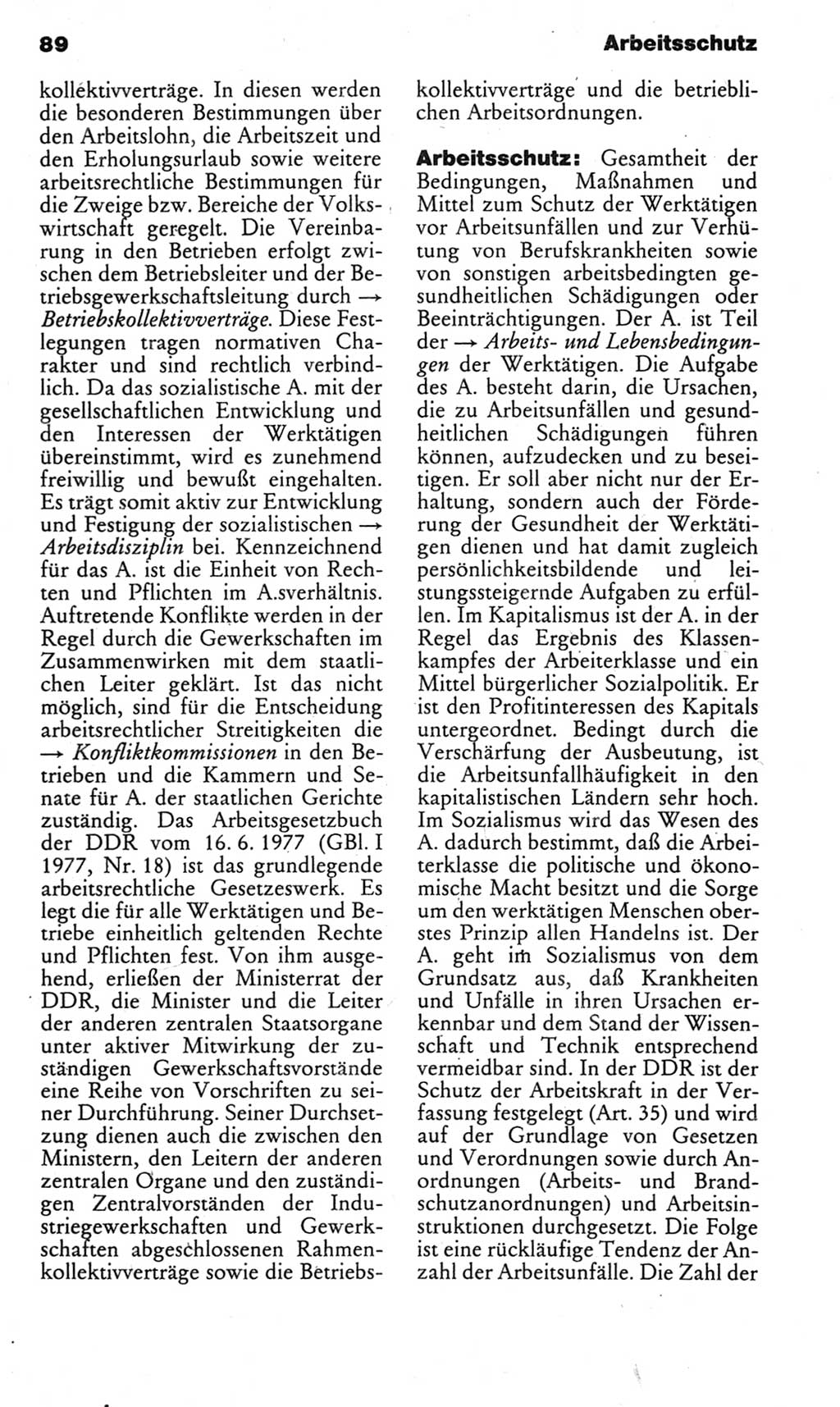 Kleines politisches Wörterbuch [Deutsche Demokratische Republik (DDR)] 1983, Seite 89 (Kl. pol. Wb. DDR 1983, S. 89)