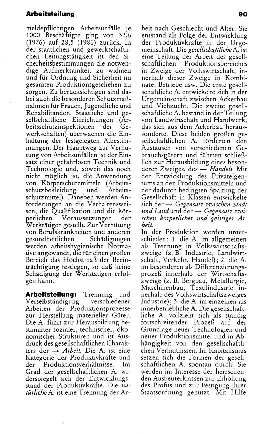 Kleines politisches Wörterbuch [Deutsche Demokratische Republik (DDR)] 1983, Seite 90 (Kl. pol. Wb. DDR 1983, S. 90)
