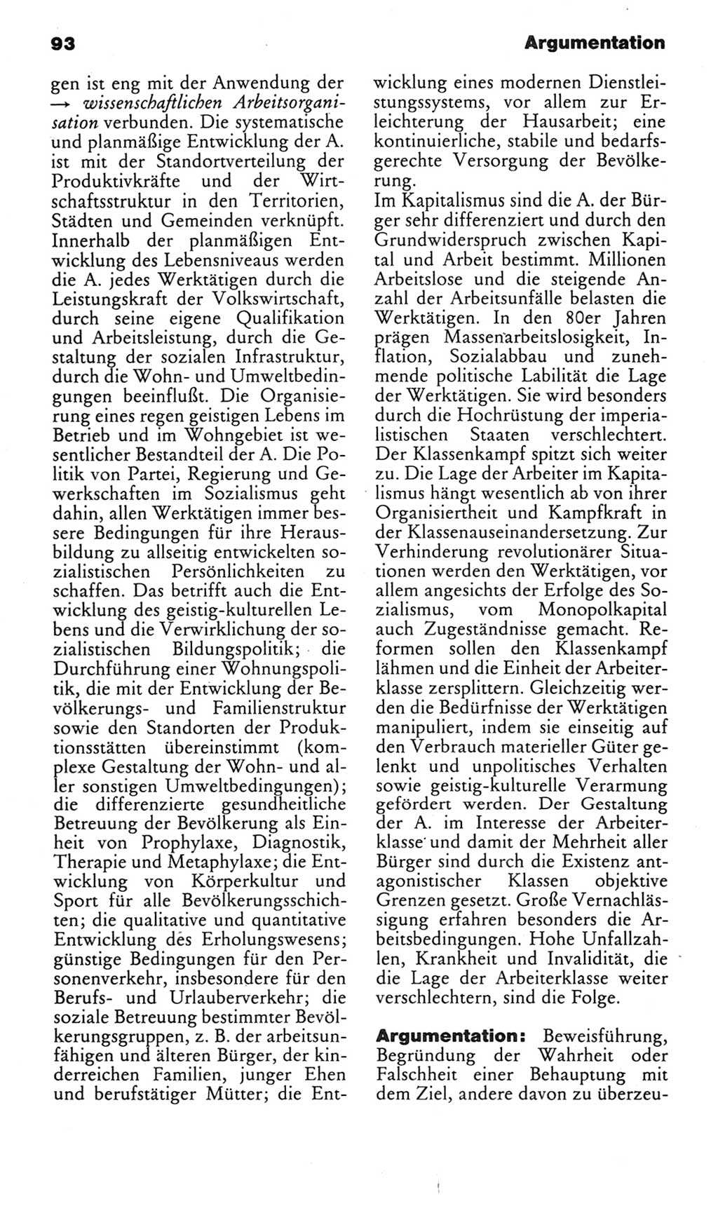 Kleines politisches Wörterbuch [Deutsche Demokratische Republik (DDR)] 1983, Seite 93 (Kl. pol. Wb. DDR 1983, S. 93)