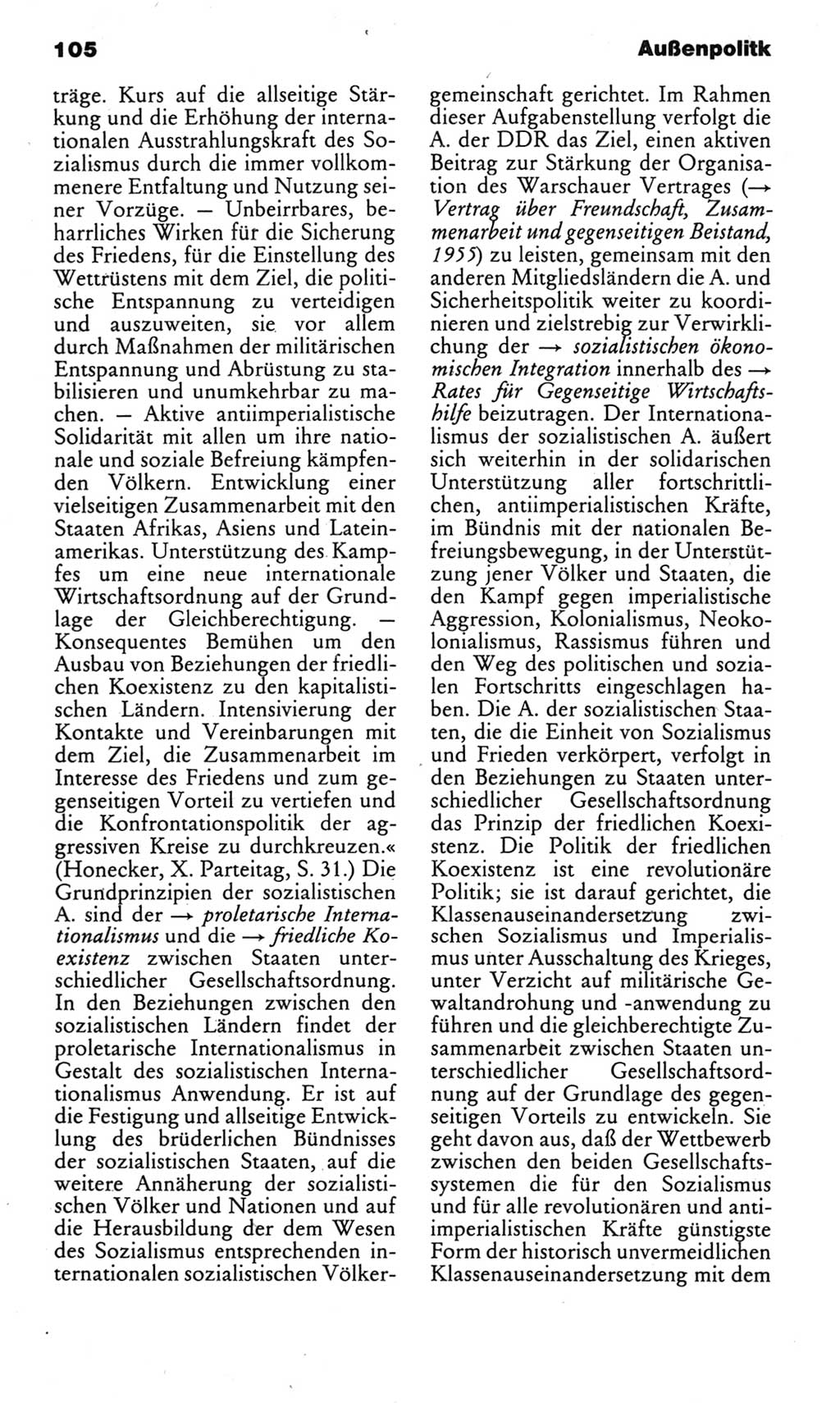 Kleines politisches Wörterbuch [Deutsche Demokratische Republik (DDR)] 1983, Seite 105 (Kl. pol. Wb. DDR 1983, S. 105)