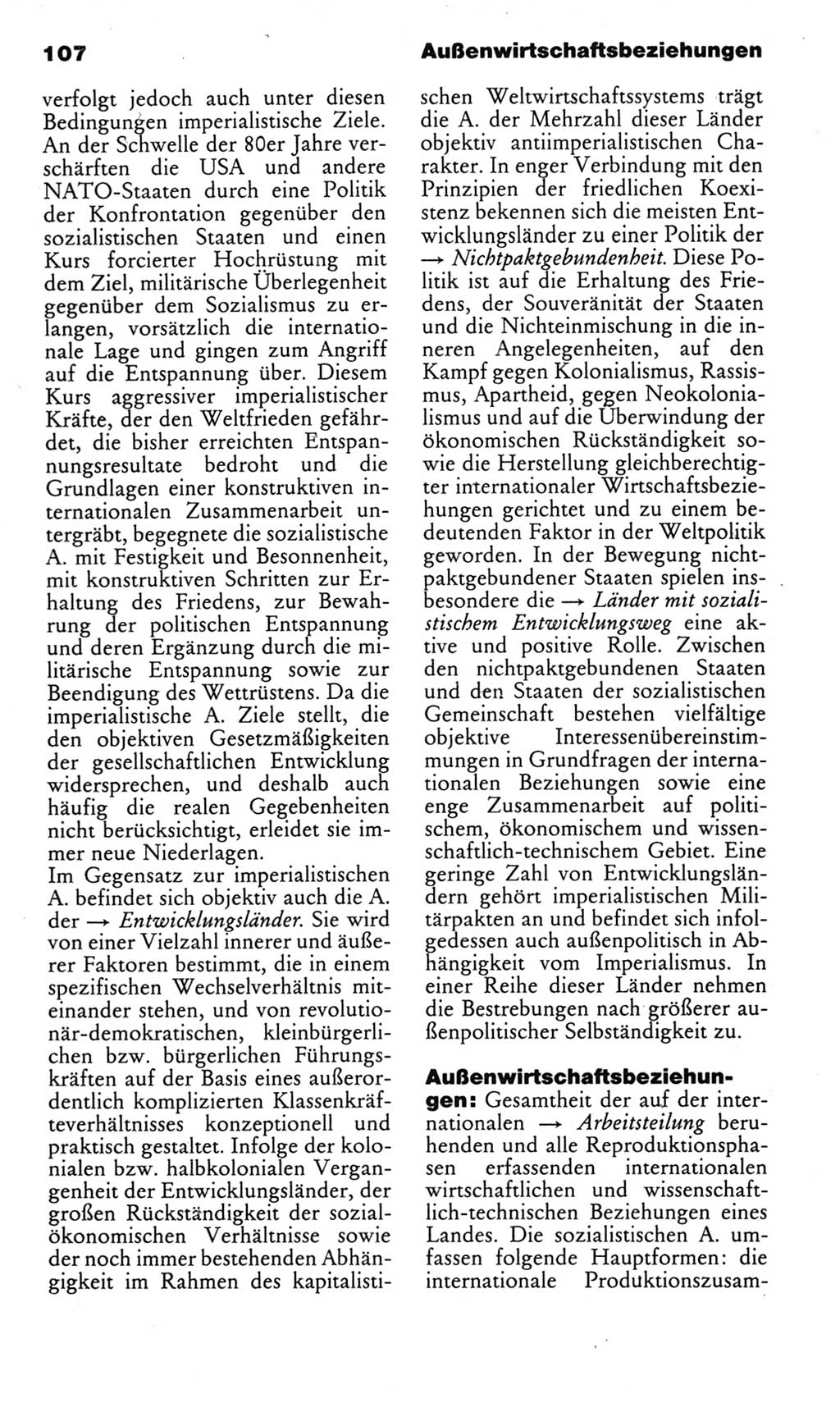 Kleines politisches Wörterbuch [Deutsche Demokratische Republik (DDR)] 1983, Seite 107 (Kl. pol. Wb. DDR 1983, S. 107)