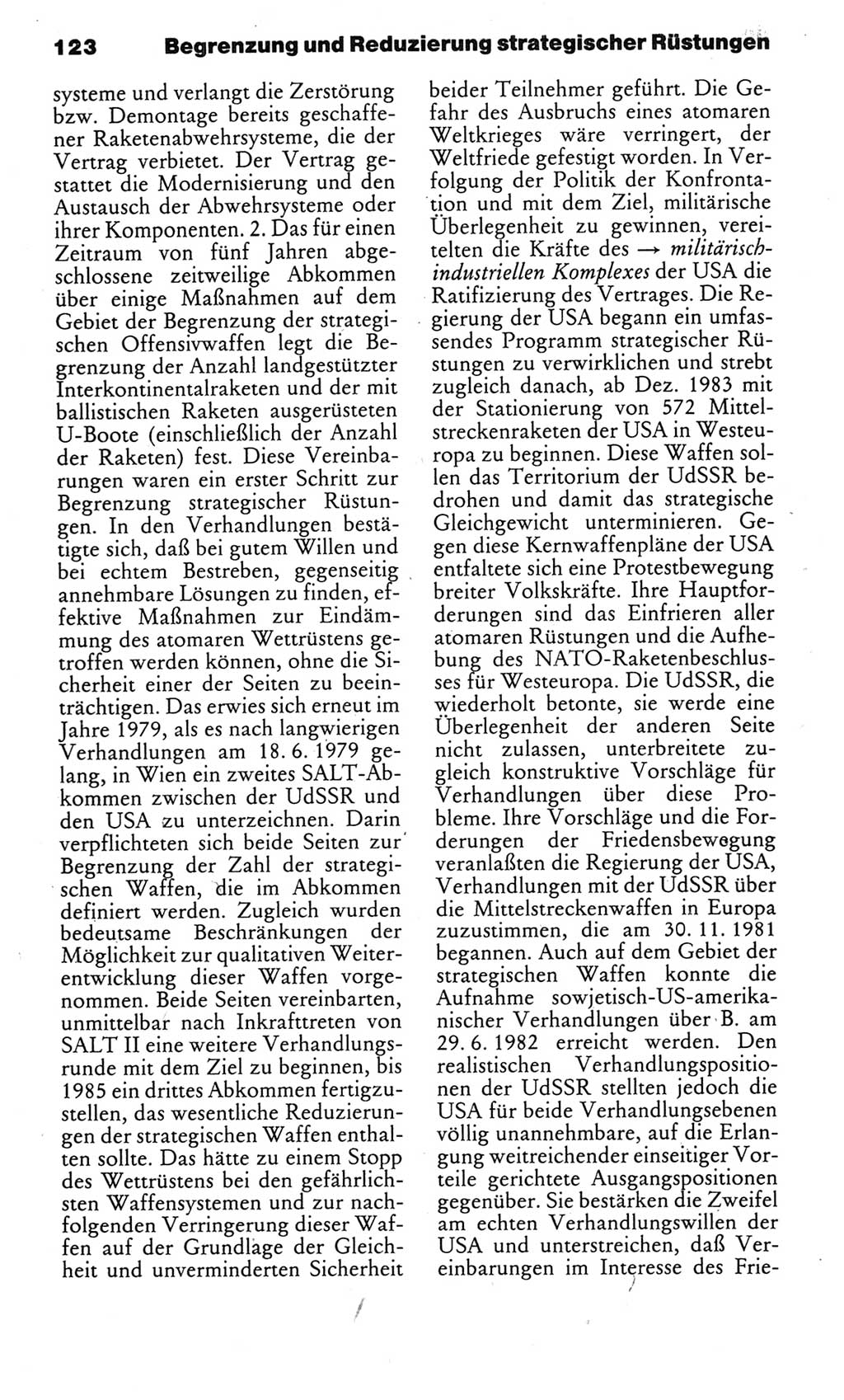 Kleines politisches Wörterbuch [Deutsche Demokratische Republik (DDR)] 1983, Seite 123 (Kl. pol. Wb. DDR 1983, S. 123)