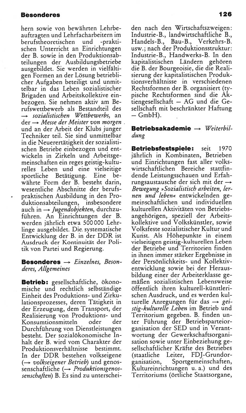 Kleines politisches Wörterbuch [Deutsche Demokratische Republik (DDR)] 1983, Seite 126 (Kl. pol. Wb. DDR 1983, S. 126)