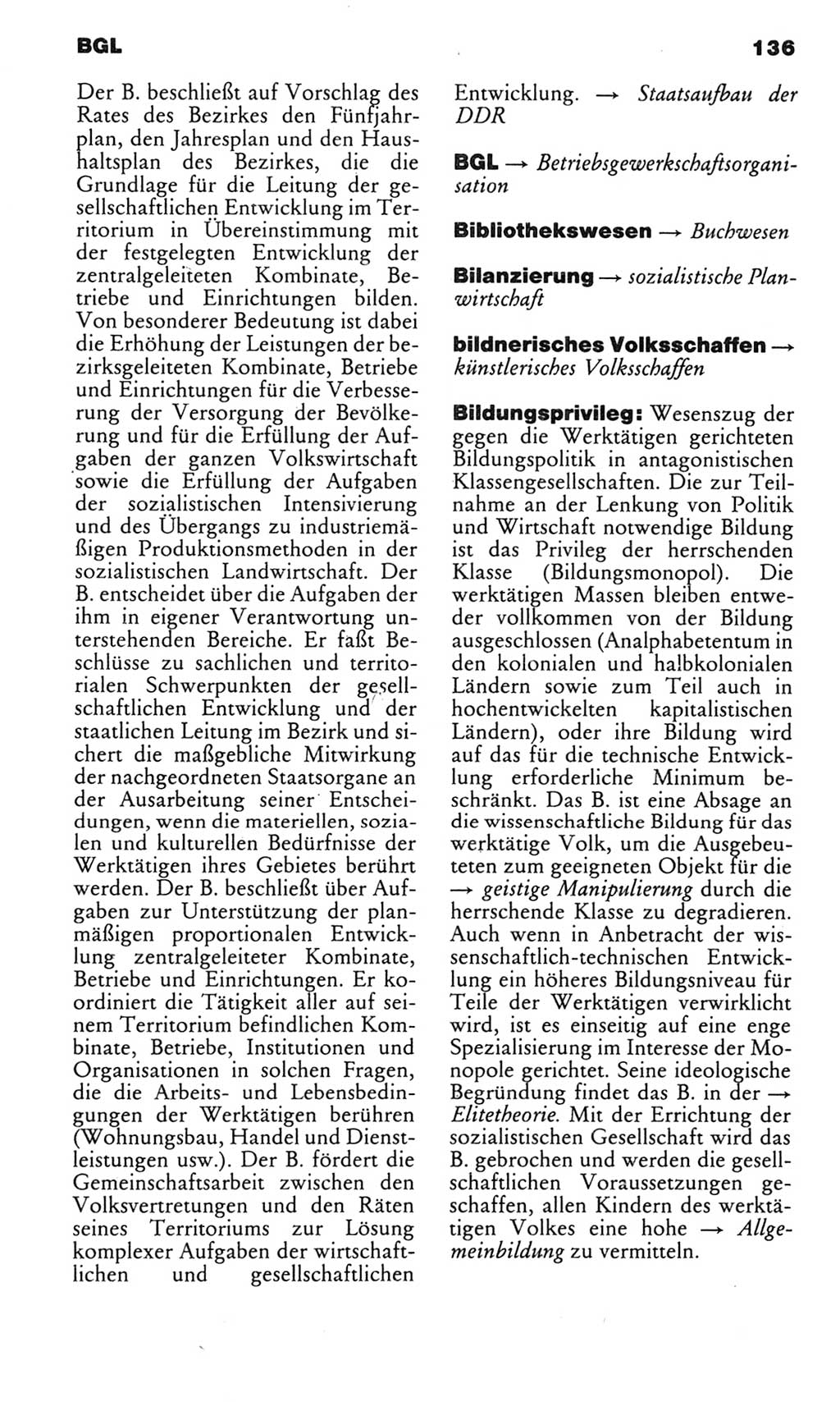 Kleines politisches Wörterbuch [Deutsche Demokratische Republik (DDR)] 1983, Seite 136 (Kl. pol. Wb. DDR 1983, S. 136)
