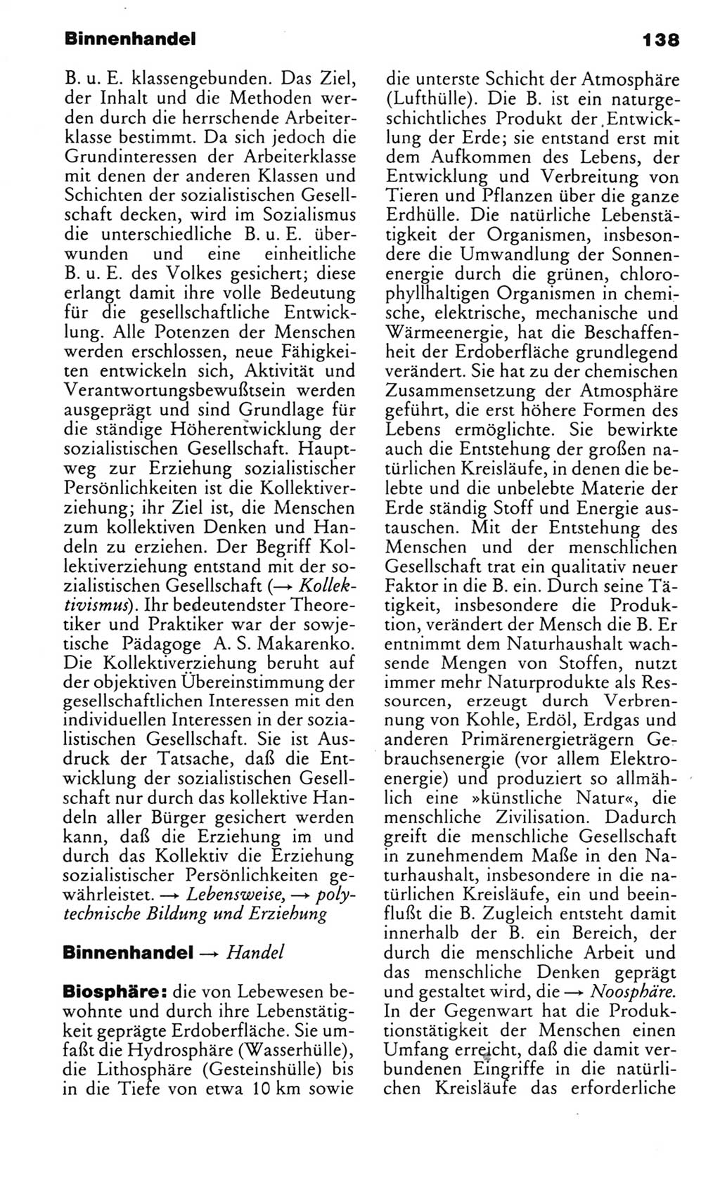 Kleines politisches Wörterbuch [Deutsche Demokratische Republik (DDR)] 1983, Seite 138 (Kl. pol. Wb. DDR 1983, S. 138)