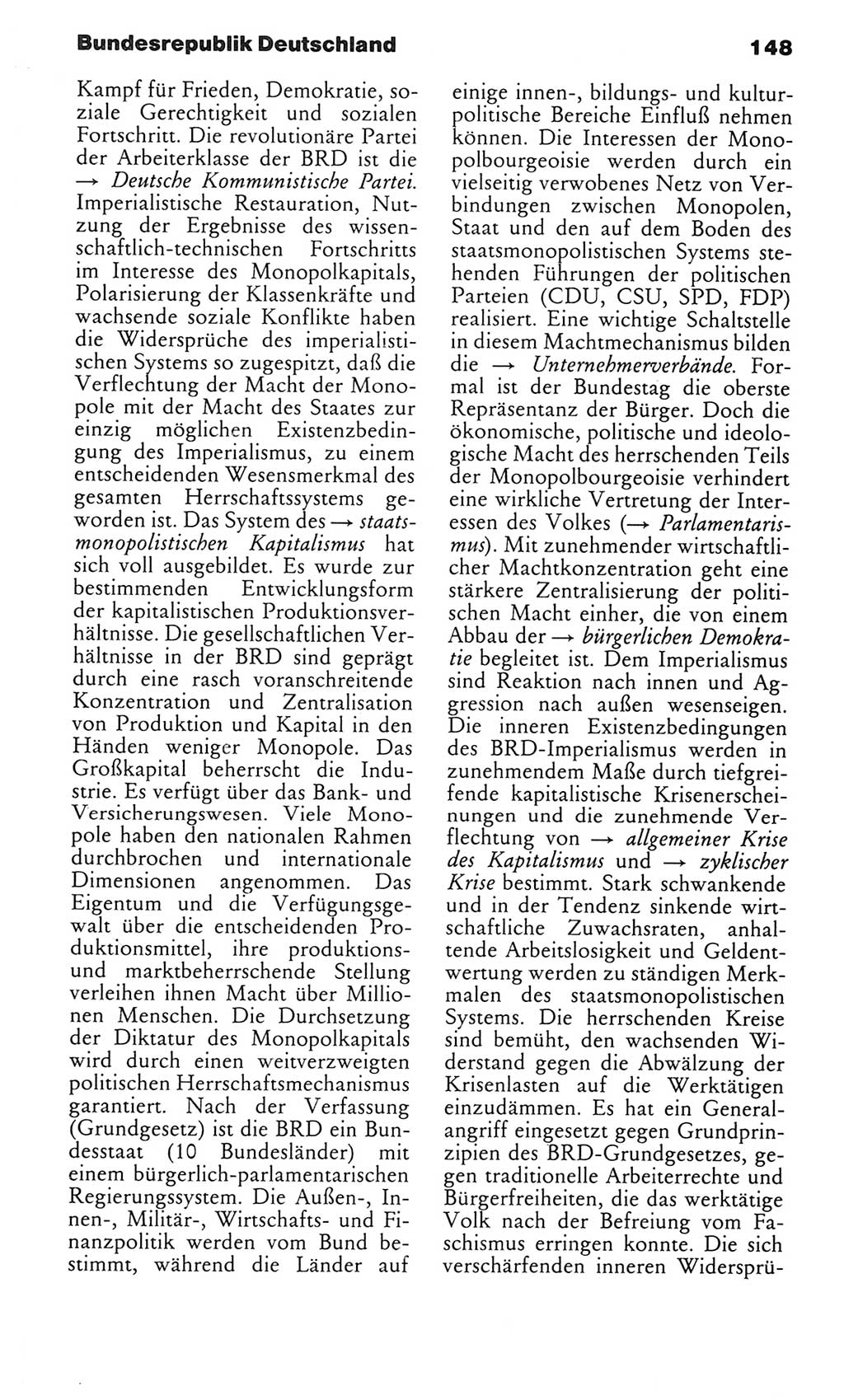 Kleines politisches Wörterbuch [Deutsche Demokratische Republik (DDR)] 1983, Seite 148 (Kl. pol. Wb. DDR 1983, S. 148)