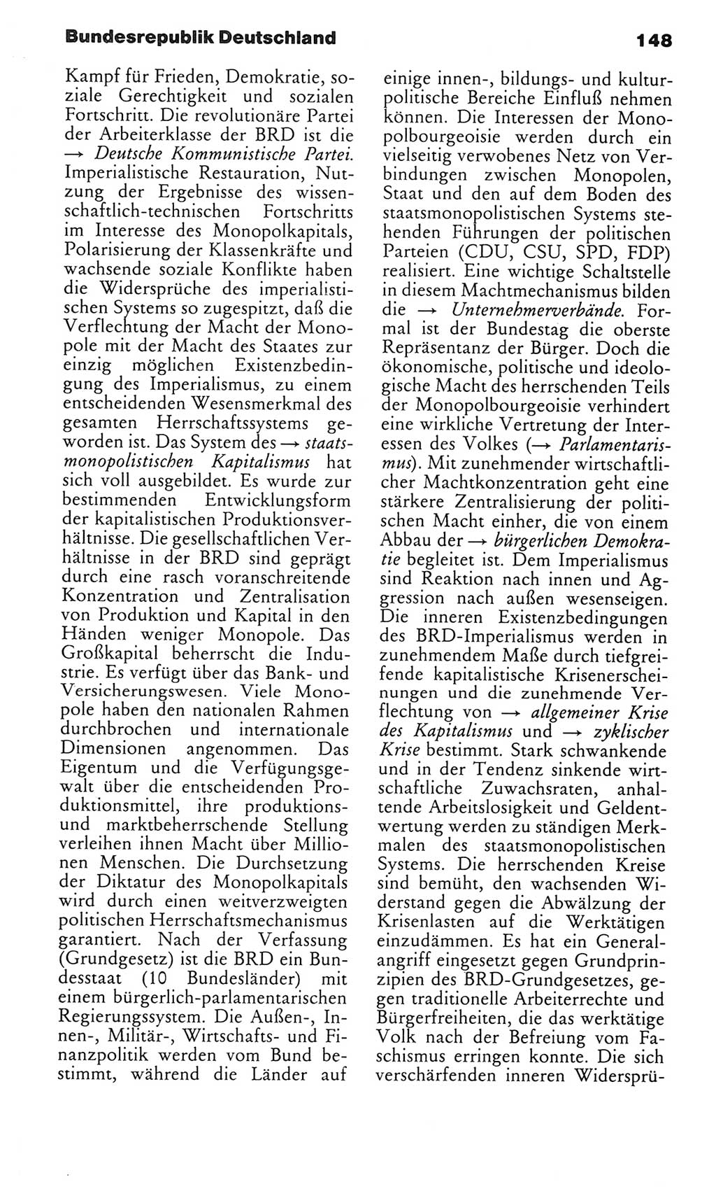 Kleines politisches Wörterbuch [Deutsche Demokratische Republik (DDR)] 1983, Seite 148 (Kl. pol. Wb. DDR 1983, S. 148)