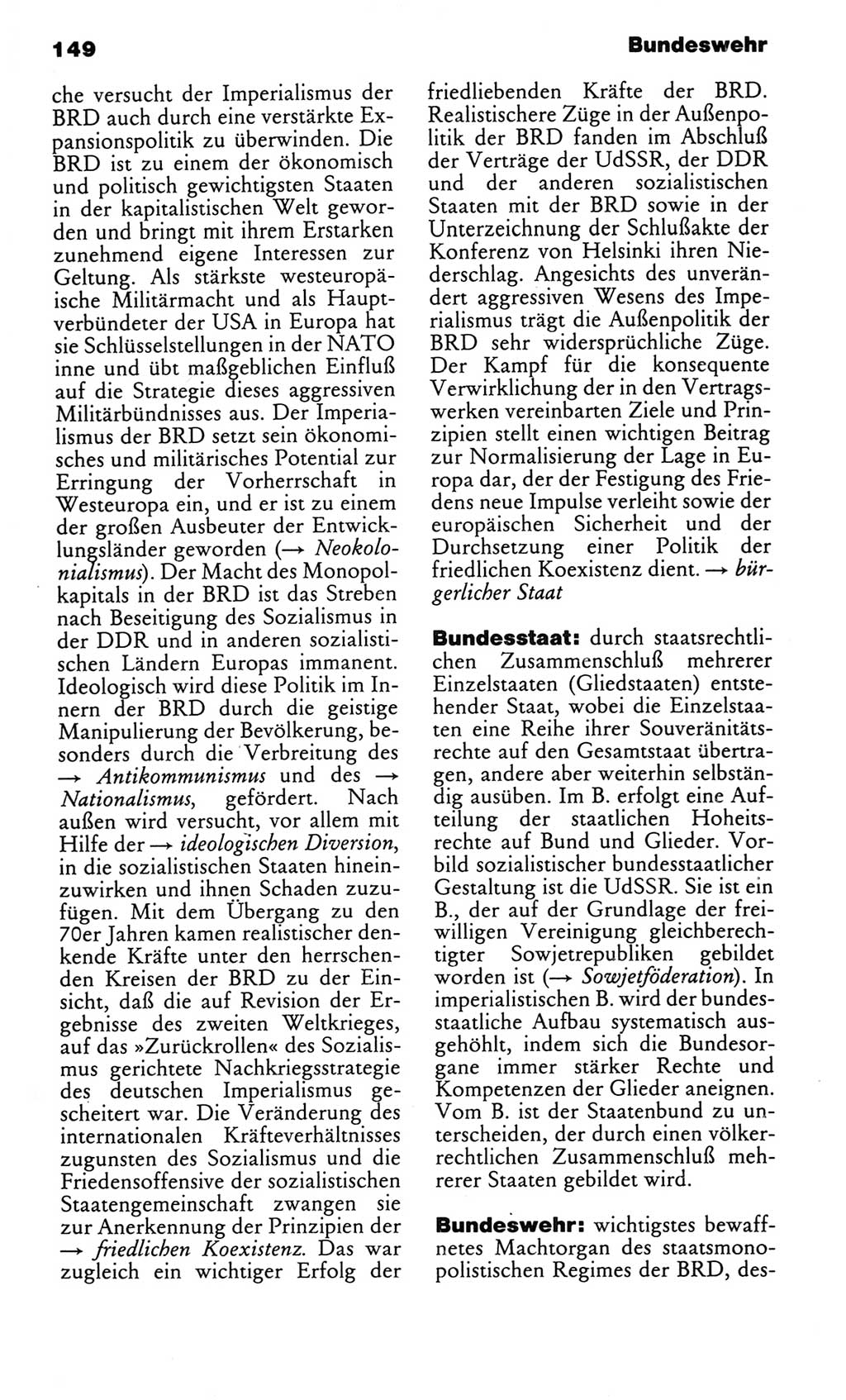 Kleines politisches Wörterbuch [Deutsche Demokratische Republik (DDR)] 1983, Seite 149 (Kl. pol. Wb. DDR 1983, S. 149)